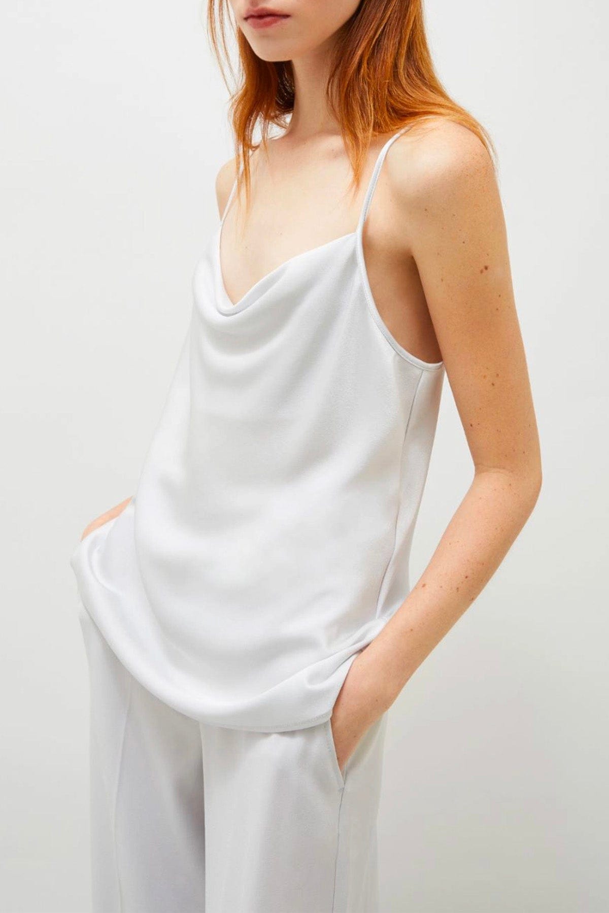 MARELLA TOP-CANOTTIERA IN TES.  Top Canotta donna Marella Fringy