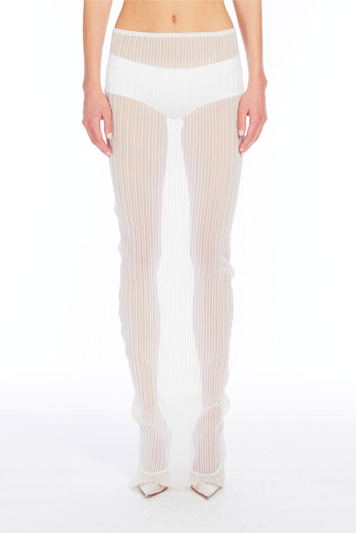 MAXMARA'S BRANDS 2 PEZZI IN MAGLIA BIANCO OTTICO / XXS Gonna in maglia bianca Sportmax Album1234