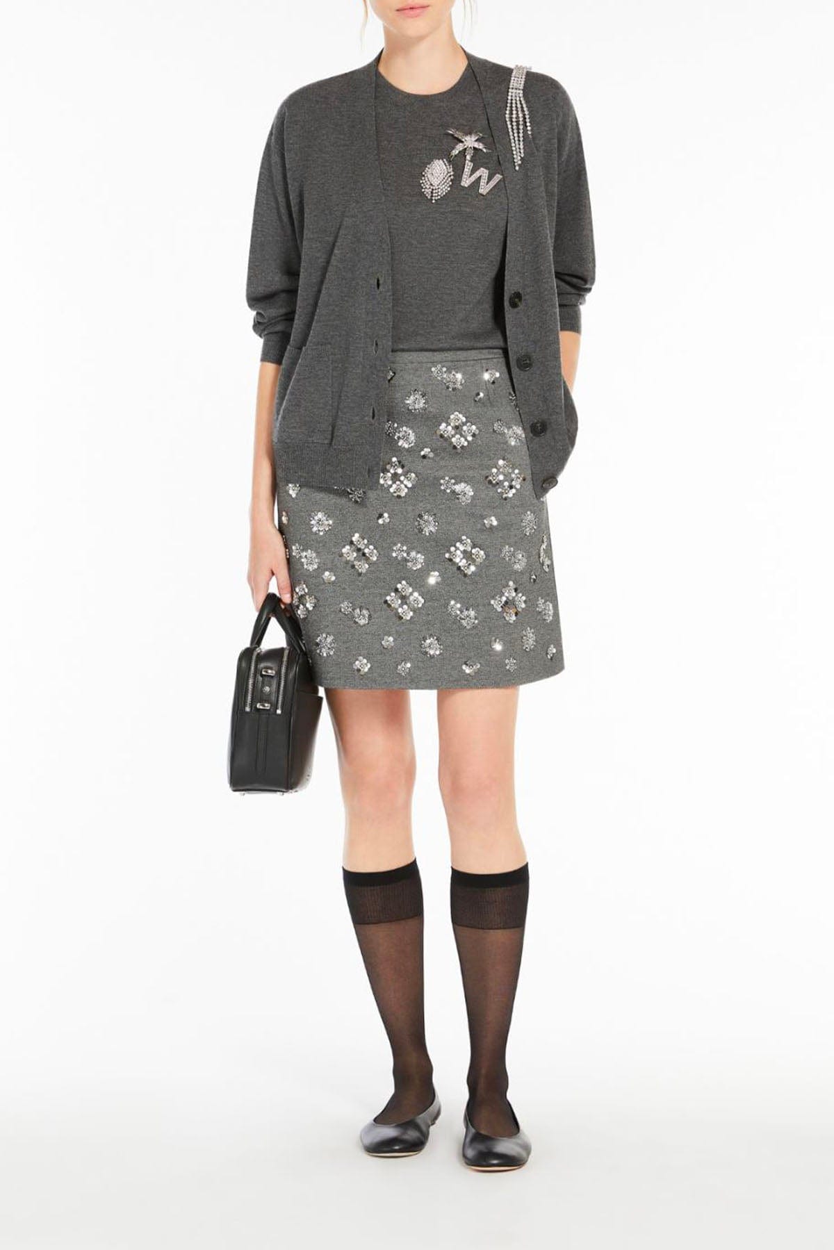MAXMARA&#39;S BRANDS 2 PEZZI IN MAGLIA  Cardigan in Maglia Donna Max Mara Weekend Decano