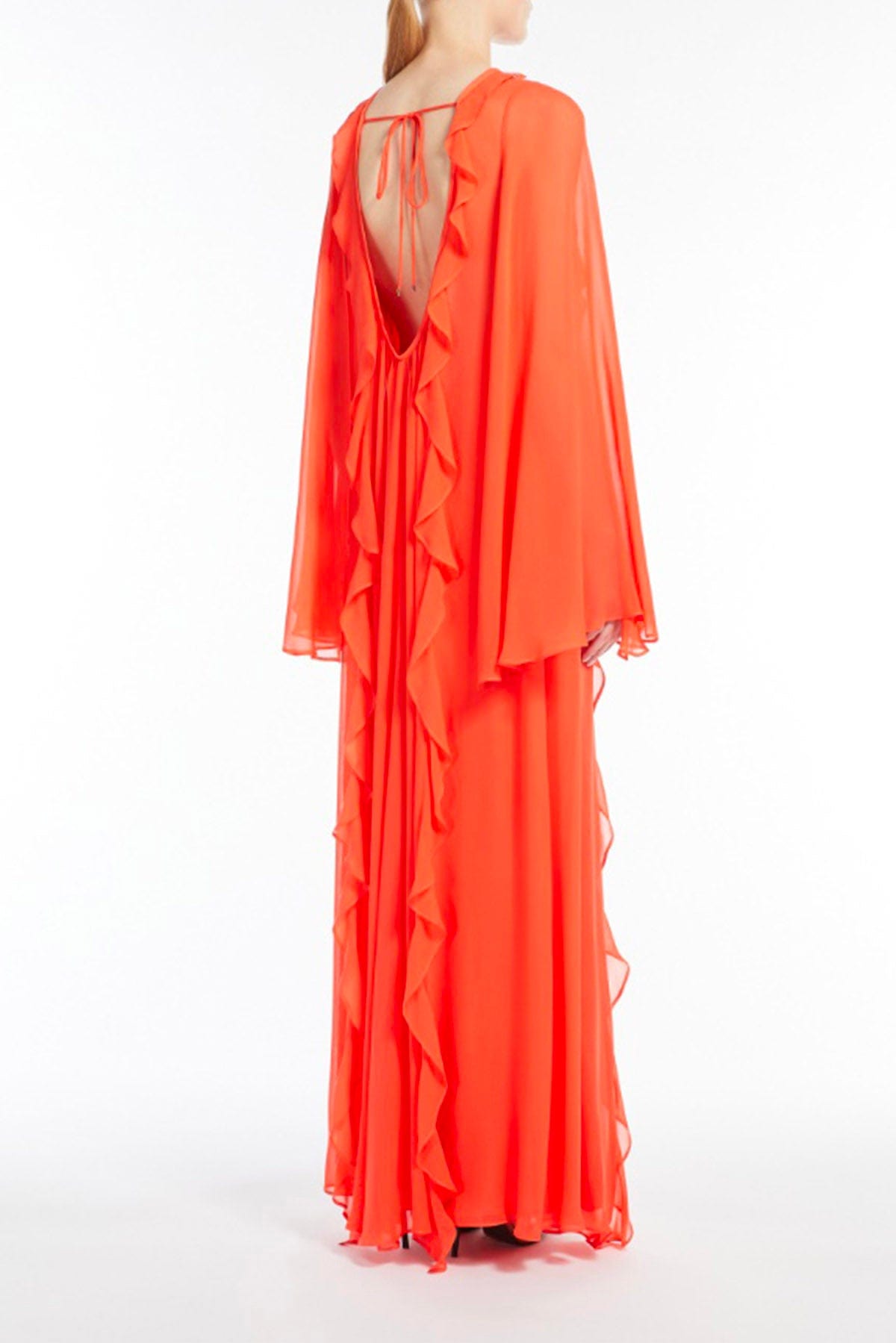 MAXMARA&#39;S BRANDS ABITO + 1 PEZZO  Abito in seta corallo Max Mara Studio Elegante Smirne