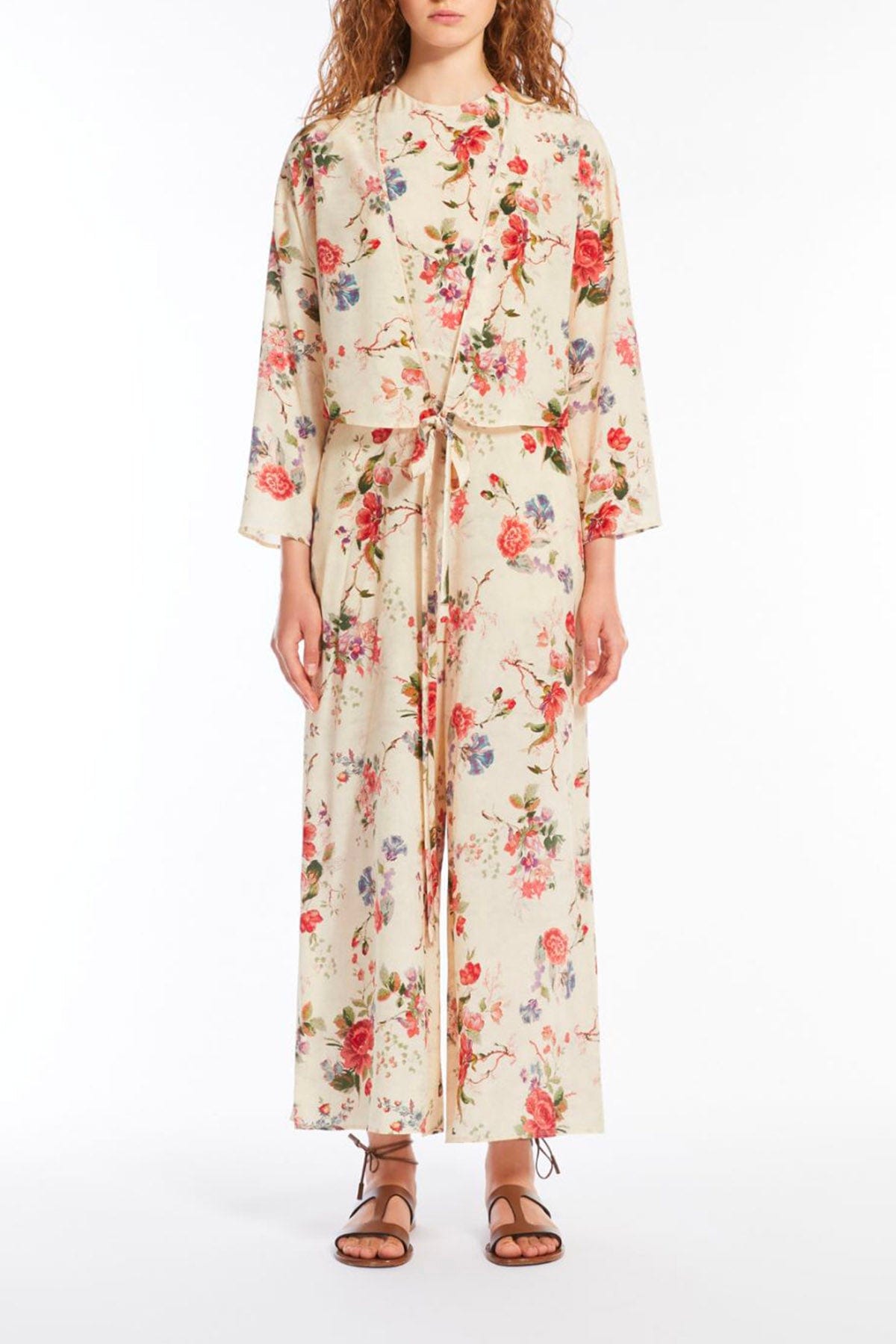 MAXMARA'S BRANDS ABITO + 1 PEZZO  FIORATO / 34 Tuta in seta fiorata donna Weekend Max Mara Ragusa