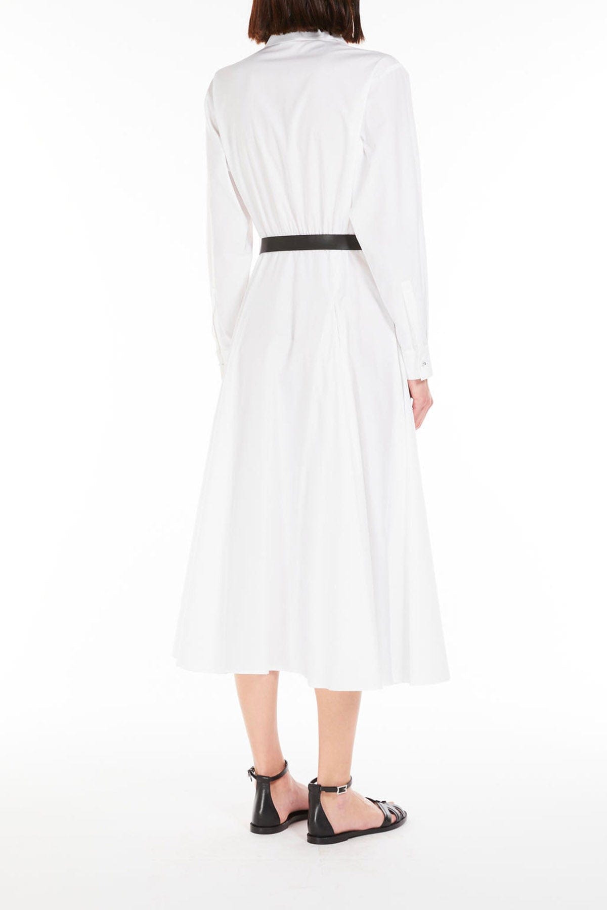 MAXMARA&#39;S BRANDS ABITO  Abito bianco in cotone Max Mara Studio Dancing