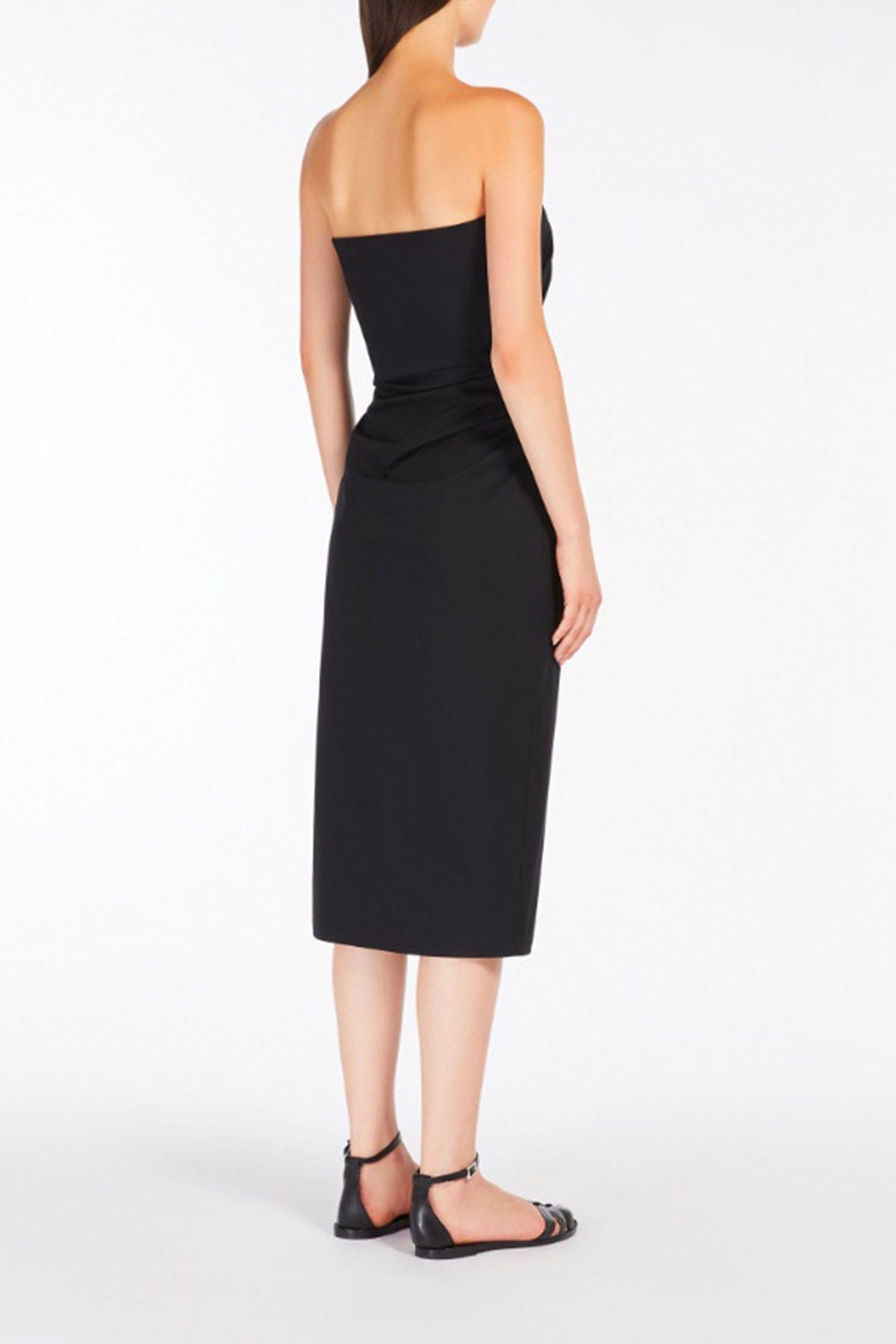MAXMARA&#39;S BRANDS ABITO  Abito in cotone nero donna Max Mara Studio Agamia