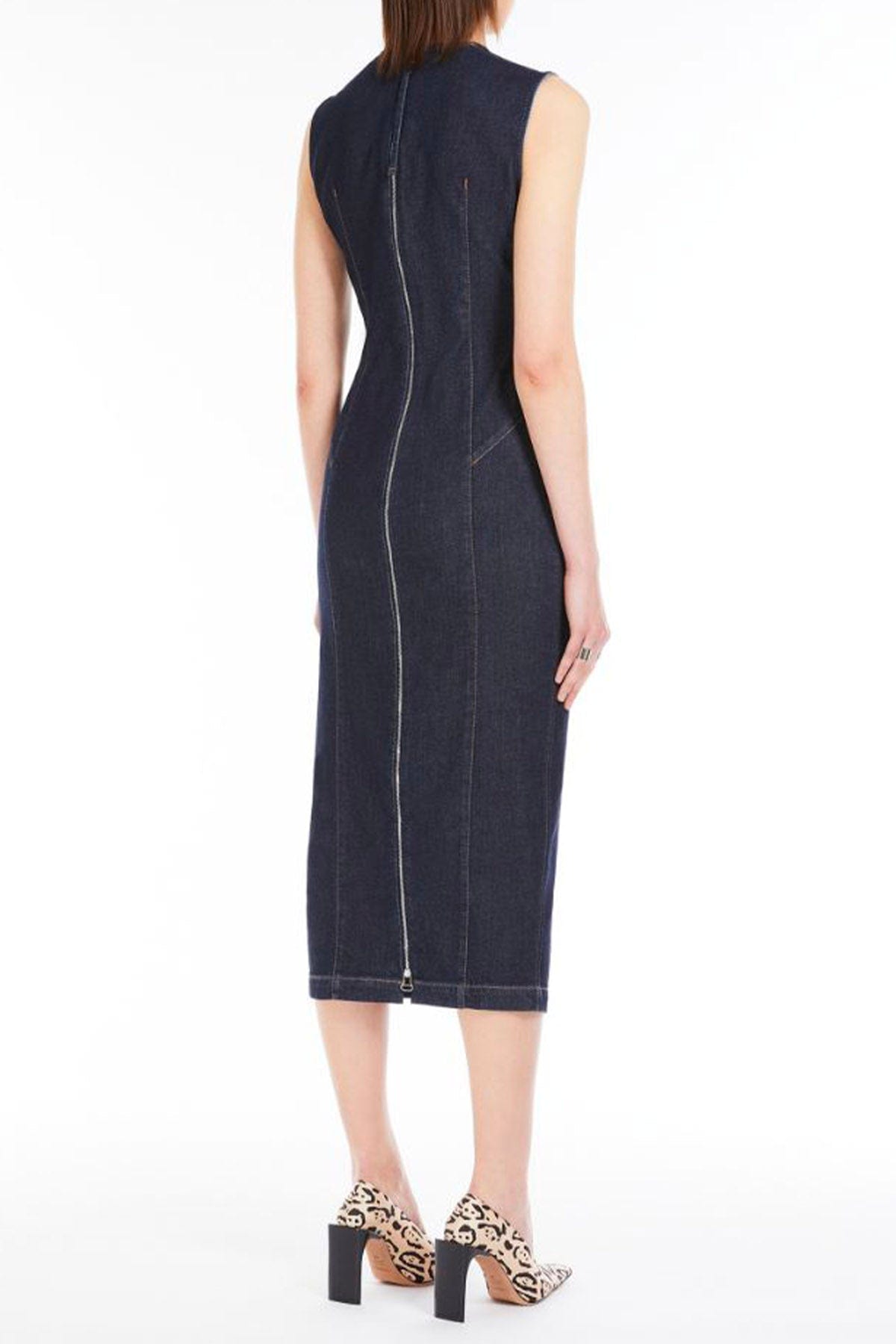 MAXMARA&#39;S BRANDS ABITO  Abito in jeans lungo donna Sportmax Geranio