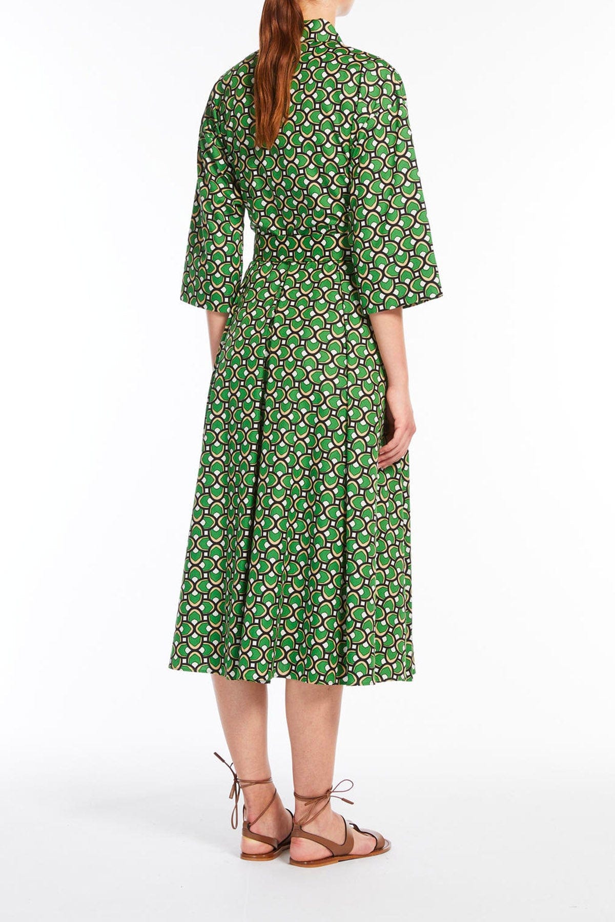 MAXMARA'S BRANDS ABITO  VERDE / 34 Abito verde di cotone Weekend Max Mara Varenna