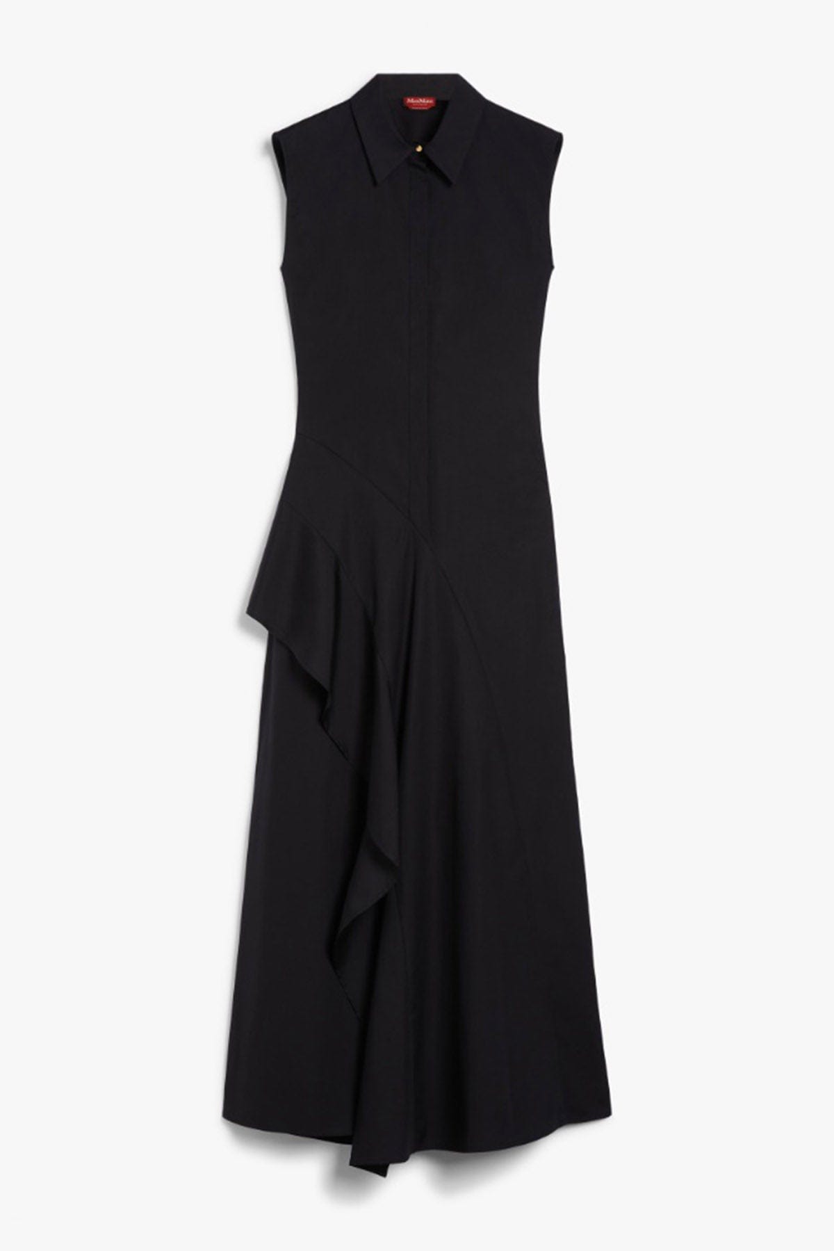 MAXMARA&#39;S BRANDS ABITO  NERO / 34 Vestito lungo nero in cotone donna Max Mara Studio Keras