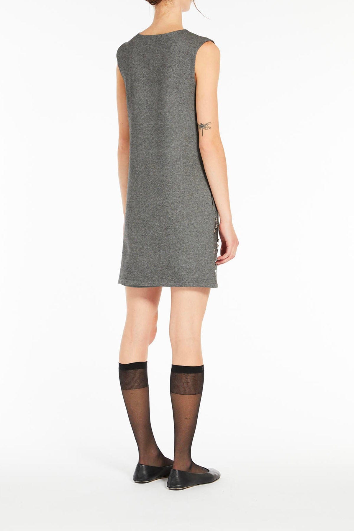 MAXMARA&#39;S BRANDS ABITO/TUTA IN JERSEY  Abito Corto Grigio Donna MAx Mara Weekend Hot