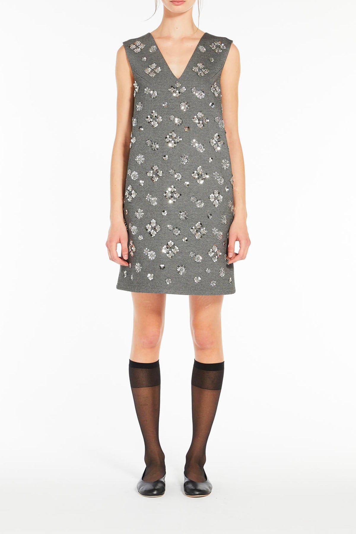 MAXMARA&#39;S BRANDS ABITO/TUTA IN JERSEY  GRIGIO / XXS Abito Corto Grigio Donna MAx Mara Weekend Hot