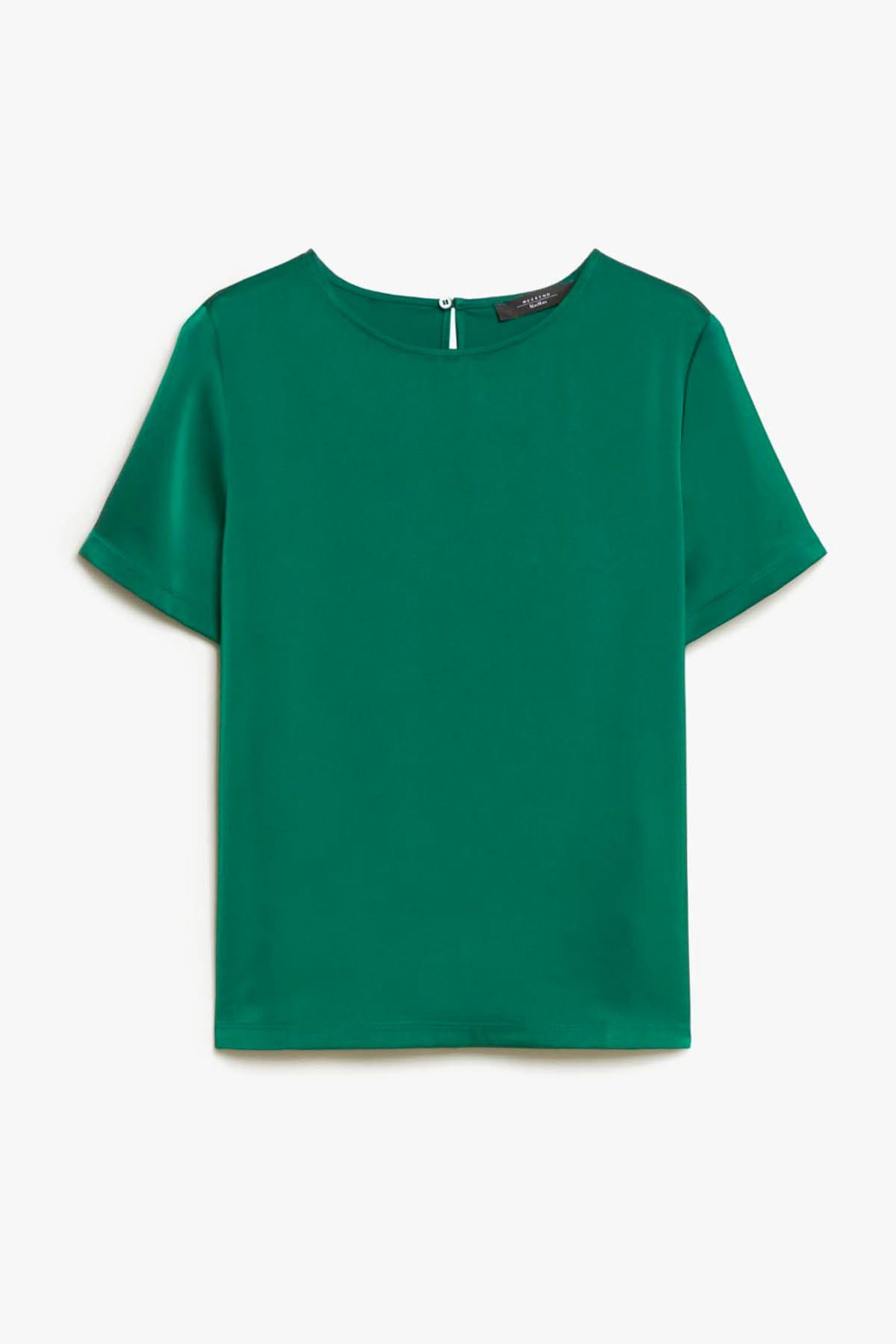 MAXMARA&#39;S BRANDS BODY/ TOP  BASILICO / XXS Blusa in Raso Donna Weekend Max Mara Gilbert