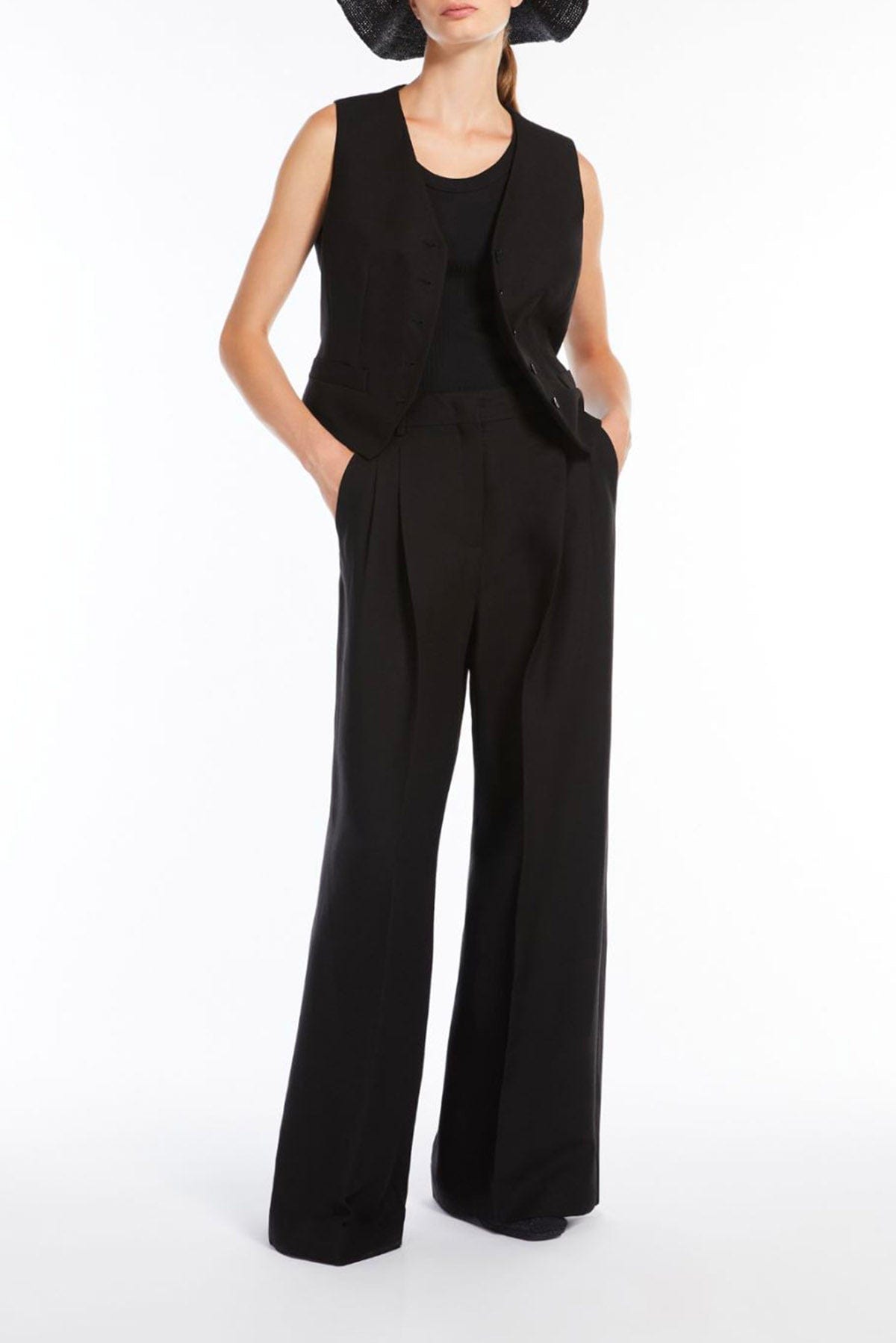 MAXMARA'S BRANDS BODY/ TOP  NERO / XS Canotta in cotone donna Weekend Max Mara Multic