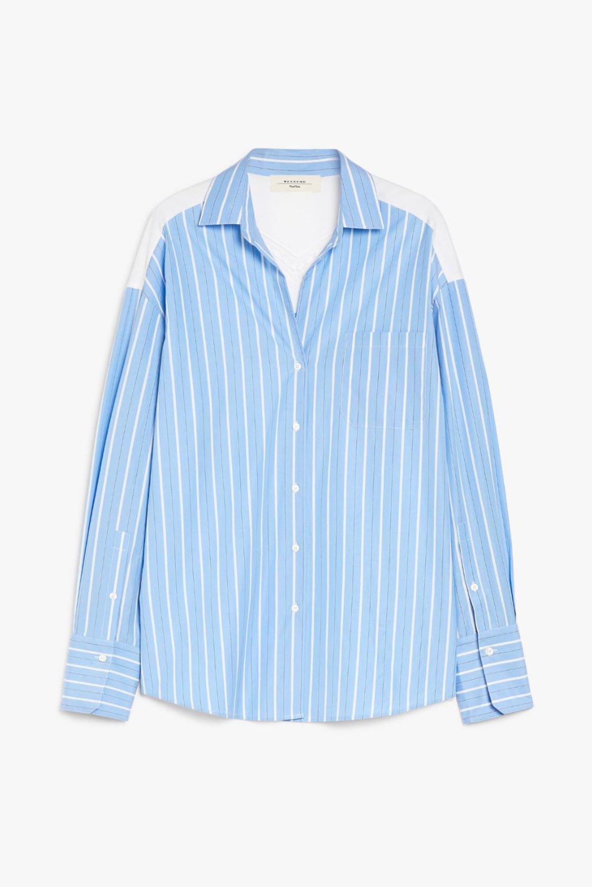 MAXMARA&#39;S BRANDS CAMICIA  AZZURRA RIGATA / 34 Camicia rigata donna Weekend Max Mara Nadar