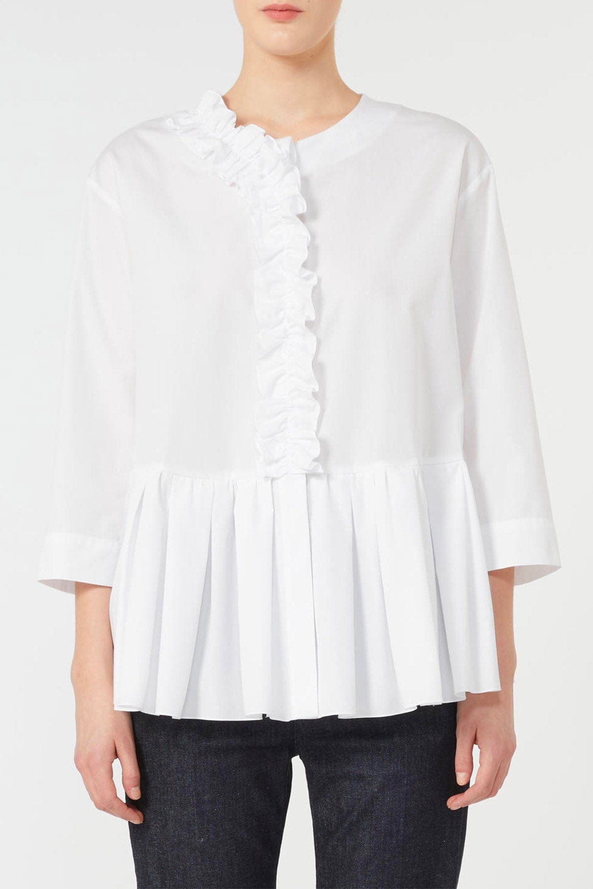 MAXMARA&#39;S BRANDS CAMICIA  BIANCO / 34 Blusa di cotone donna &#39;S Max Mara Musa