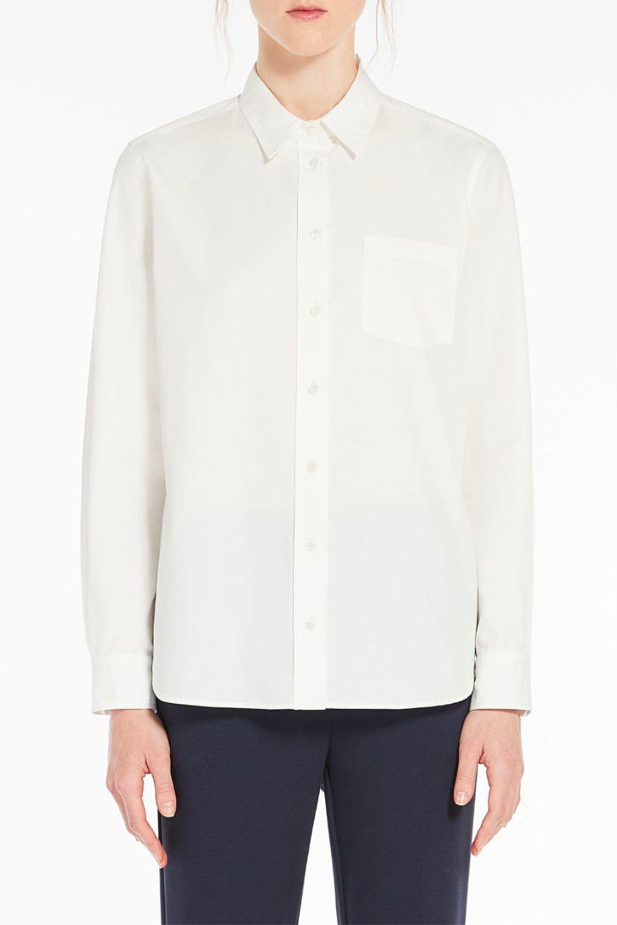 MAXMARA&#39;S BRANDS CAMICIA  Camicia Bianca Donna Max Mara Weekend Bracco