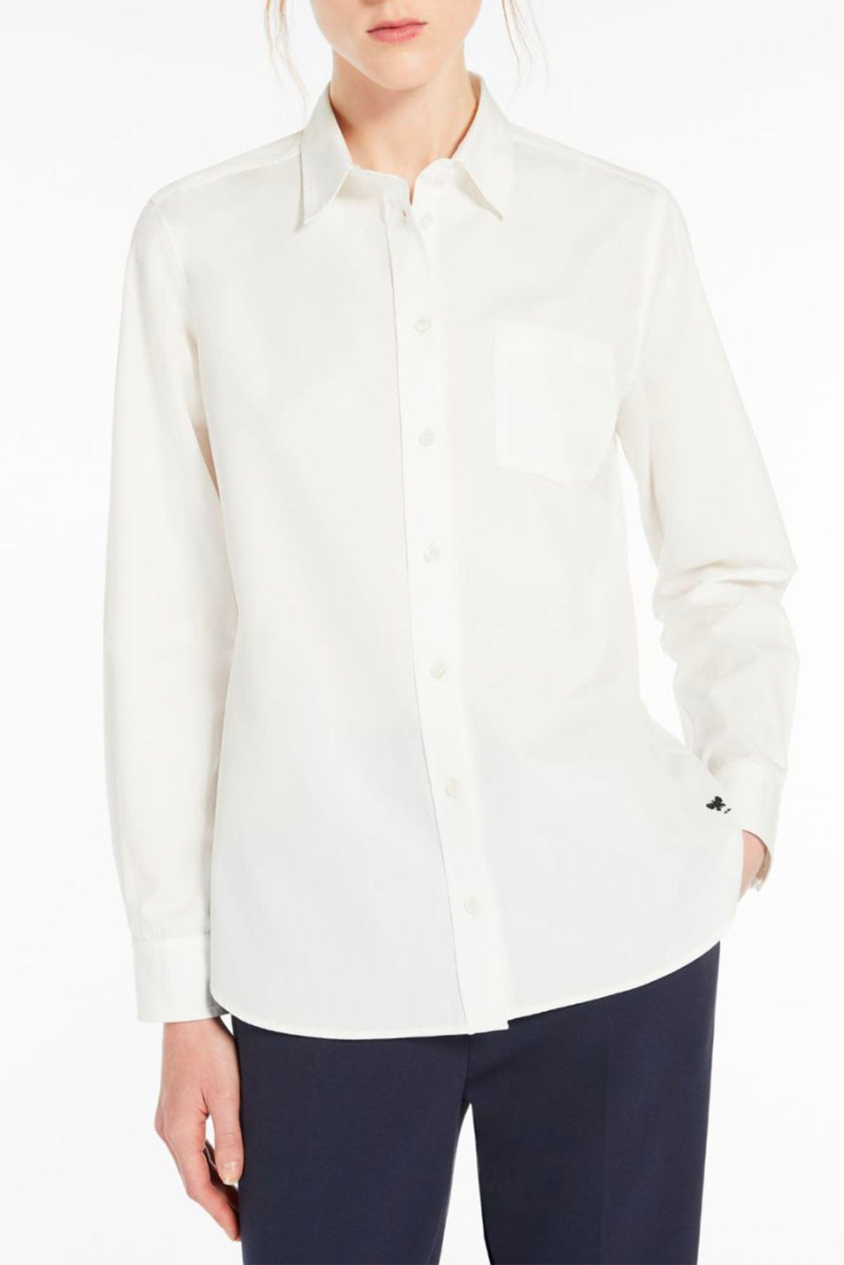 MAXMARA&#39;S BRANDS CAMICIA  Camicia Bianca Donna Max Mara Weekend Bracco