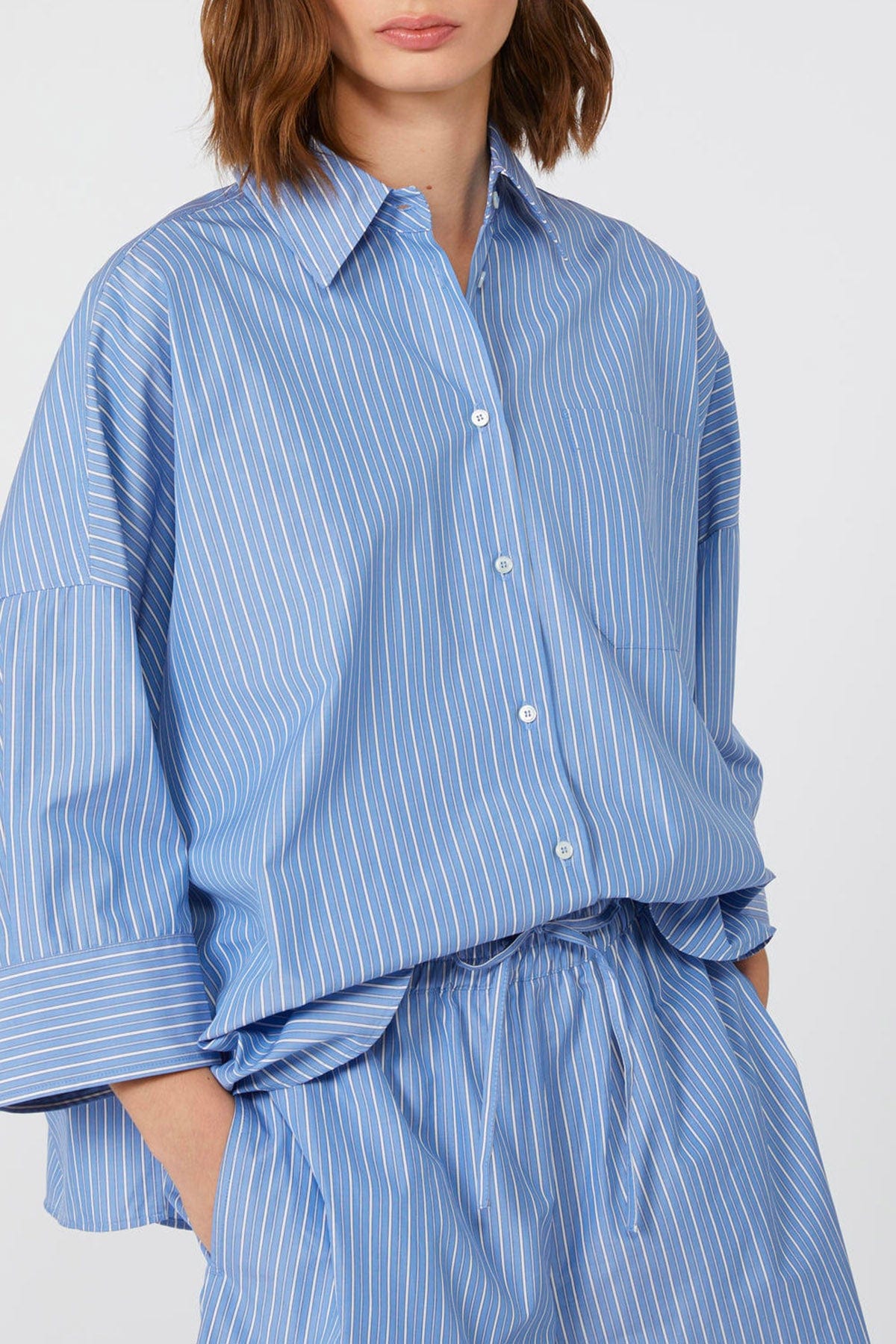 MAXMARA&#39;S BRANDS CAMICIA  Camicia in cotone rigata donna Weekend Max Mara Zavorra
