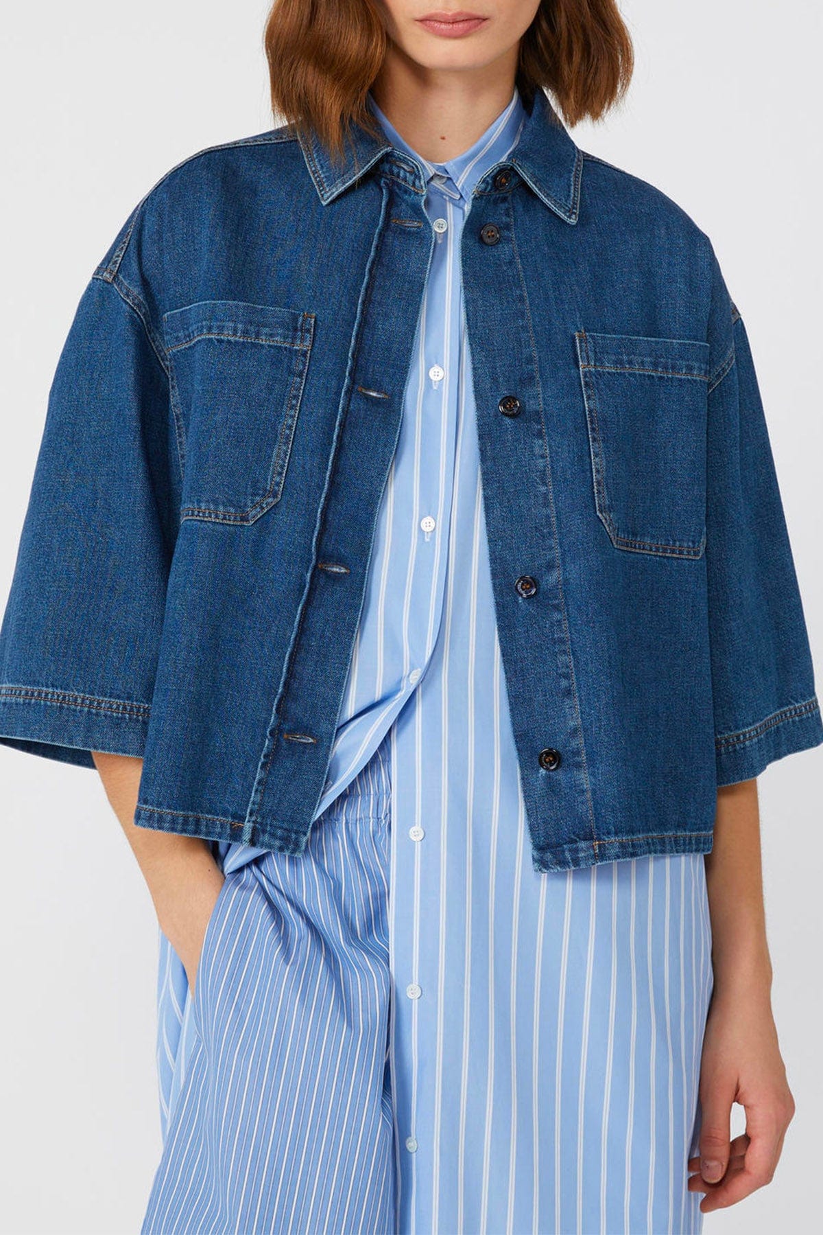 MAXMARA&#39;S BRANDS CAMICIA  Camicia in jeans donna Weekend Max Mara Enza
