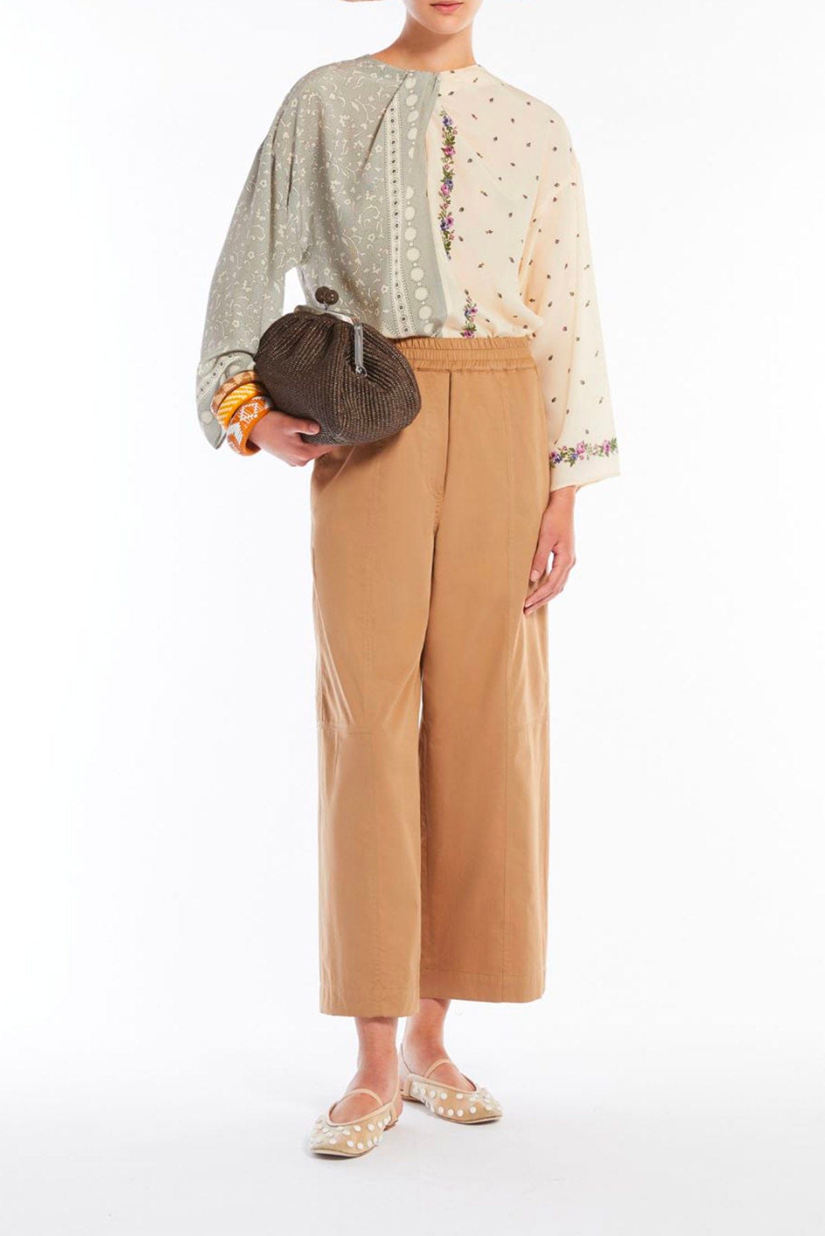 MAXMARA&#39;S BRANDS CAMICIA  Camicia in seta donna disegno foulard Max Mara Weekend Caraffa