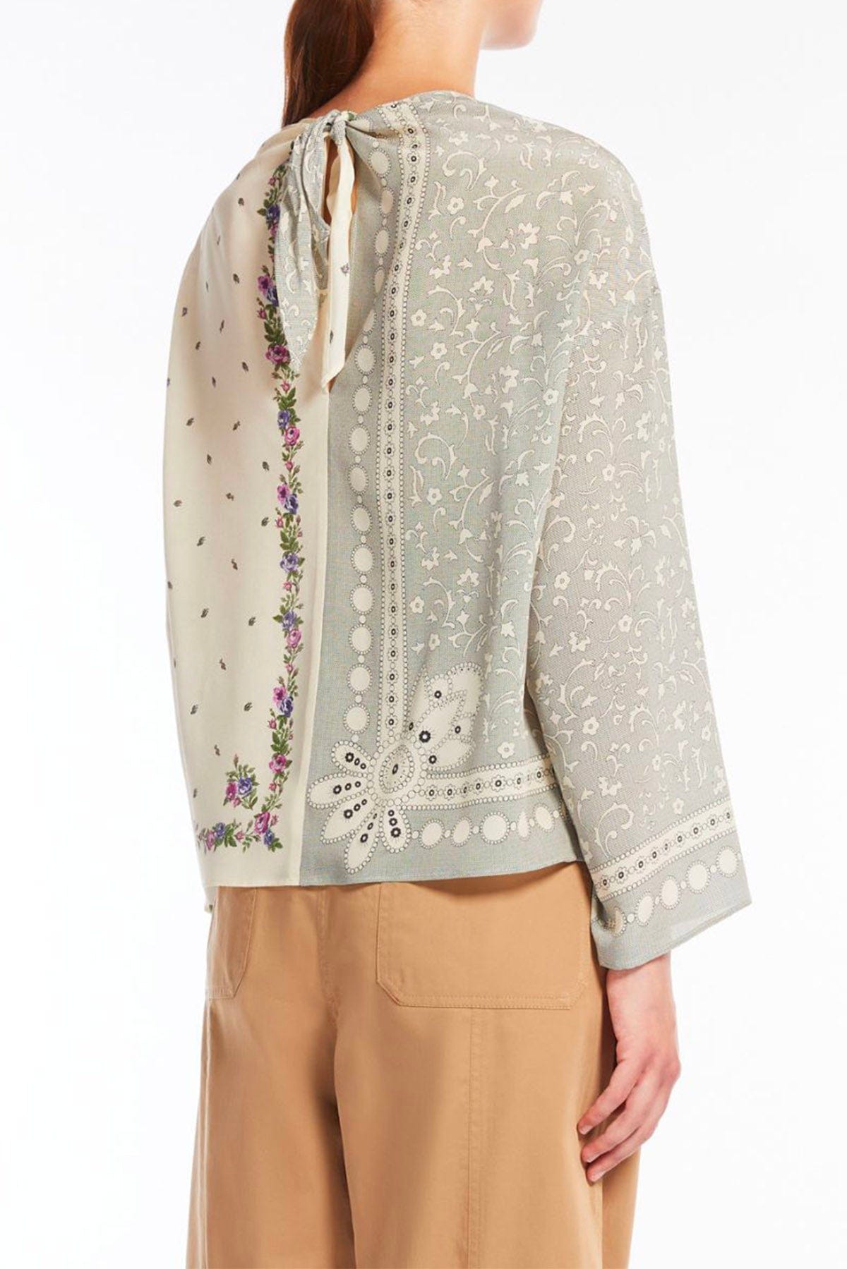 MAXMARA&#39;S BRANDS CAMICIA  Camicia in seta donna disegno foulard Max Mara Weekend Caraffa