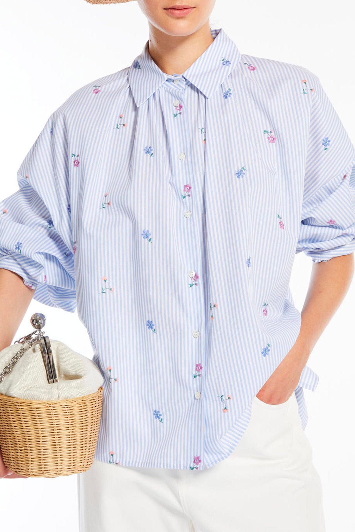 MAXMARA&#39;S BRANDS CAMICIA  Camicia rigata donna cotone Weekend Max Mara Gilly