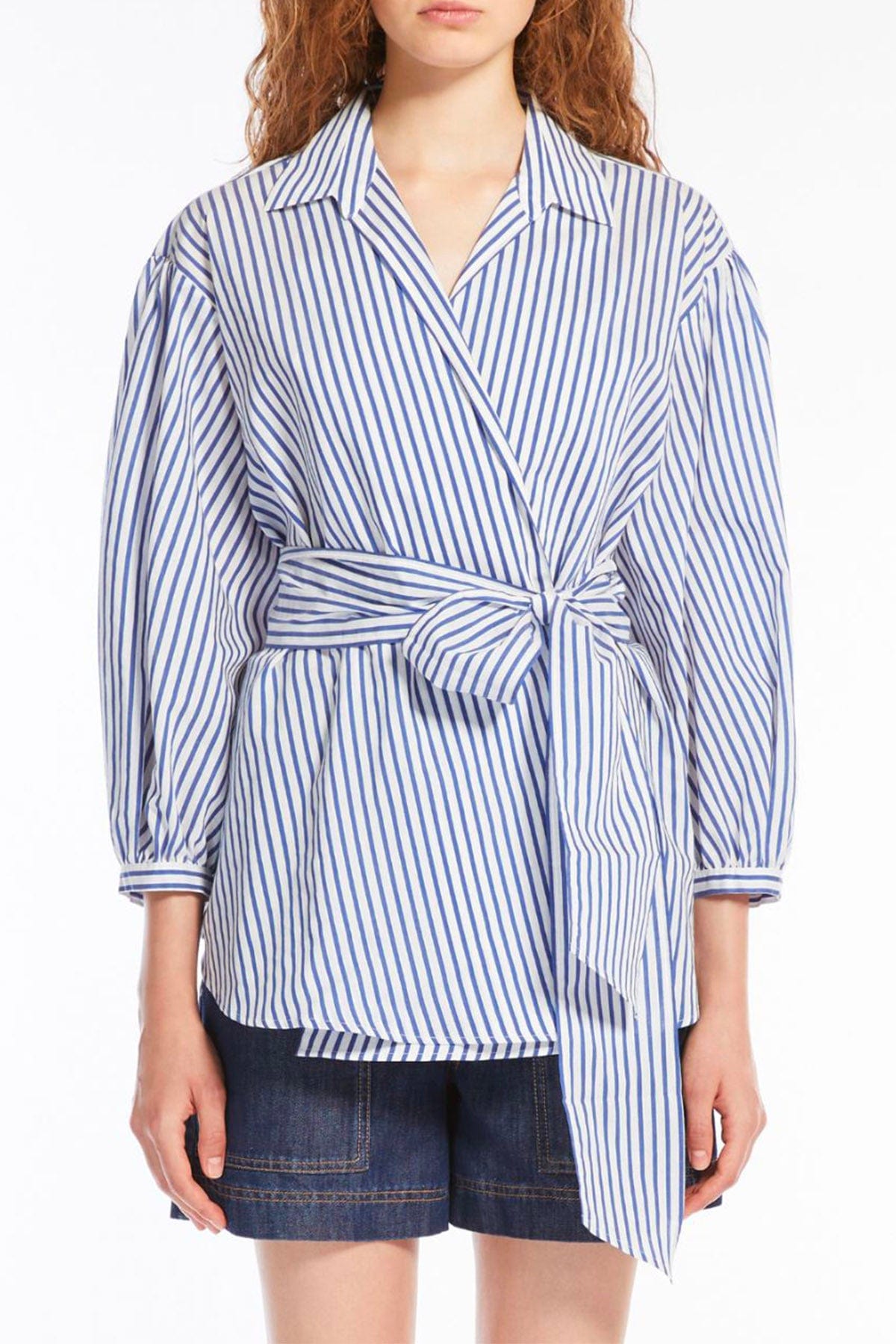 MAXMARA&#39;S BRANDS CAMICIA  Camicia rigata sovrapposta donna Weekend Max Mara Ceci
