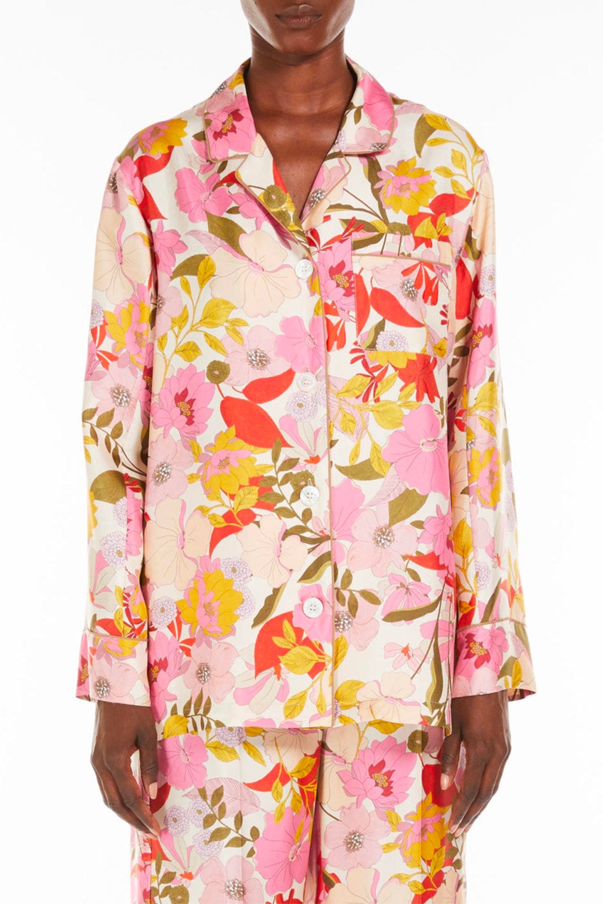 MAXMARA'S BRANDS CAMICIA  FIORATO / 34 Camicia in seta fiorata donna 'S Max Mara Alan