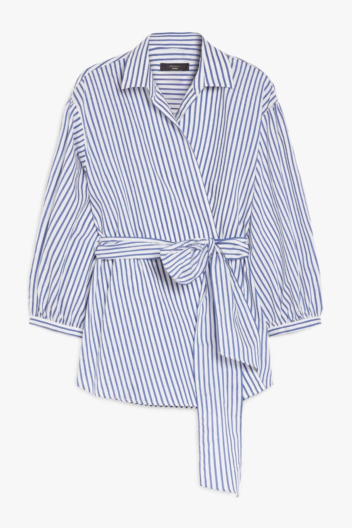 MAXMARA&#39;S BRANDS CAMICIA  RIGA BIANCA / BLU / 34 Camicia rigata sovrapposta donna Weekend Max Mara Ceci