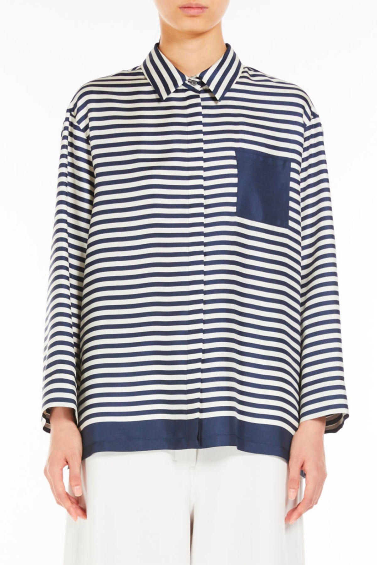 MAXMARA'S BRANDS CAMICIA  RIGATA / 34 Camicia in seta rigata donna 'S Max Mara Maya