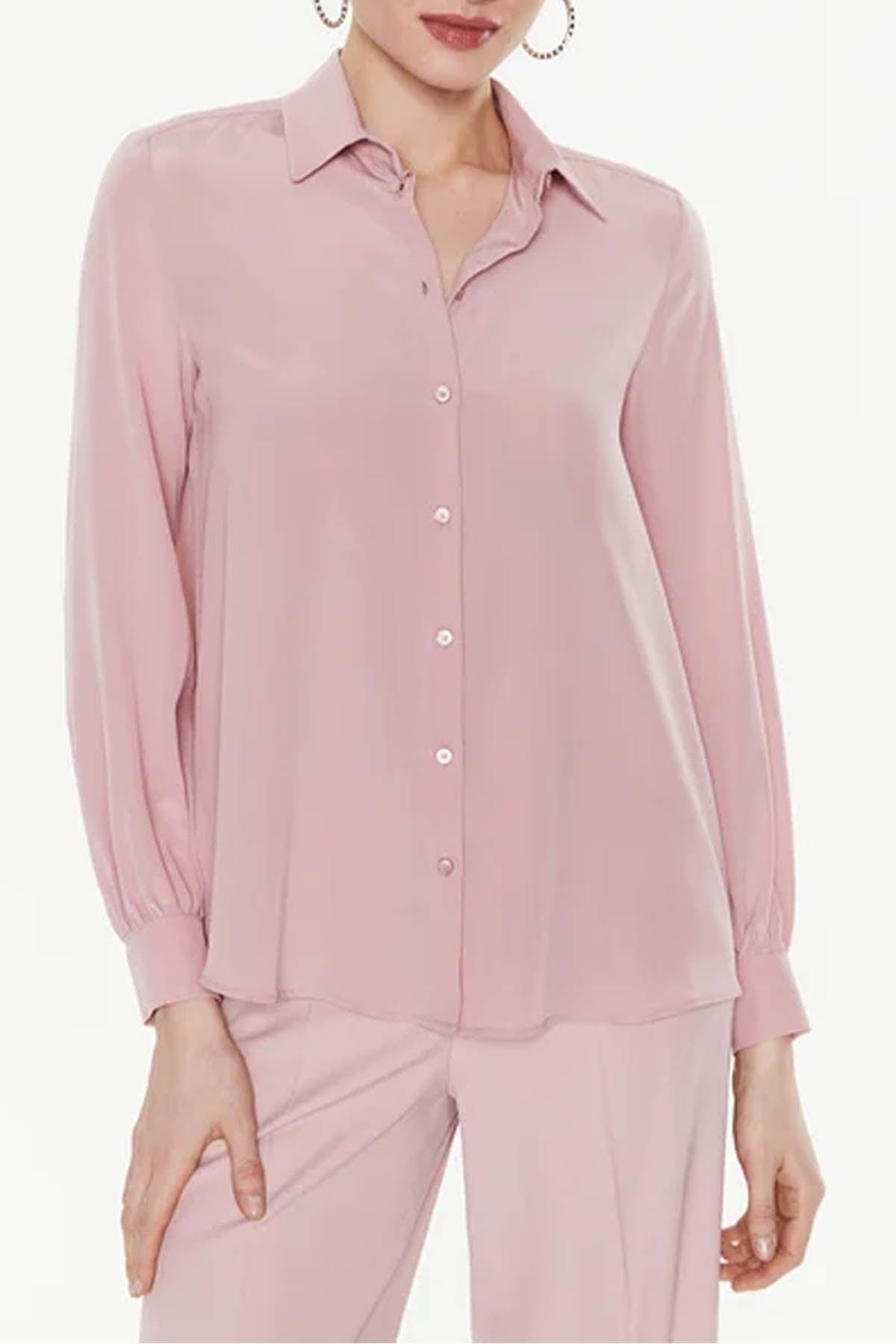 MAXMARA&#39;S BRANDS CAMICIA  ROSA / 34 Camicia in Seta Donna Max Mara Weekend Geo