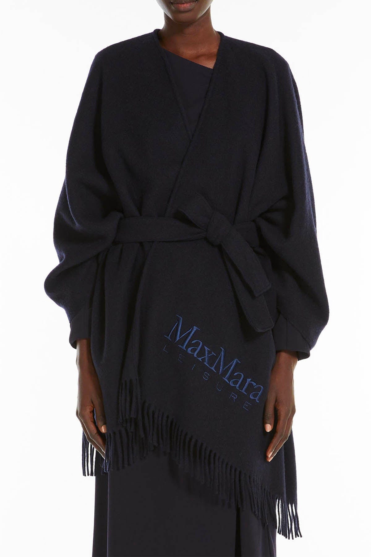 MAXMARA&#39;S BRANDS CAPPA-MANTELLA-PONCHO Poncho in Lana Donna Max Mara Leisure Martora