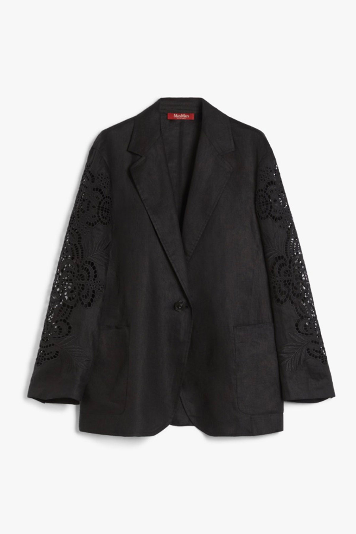 MAXMARA'S BRANDS GIACCA  NERO / 34 Giacca in lino nera donna Max Mara Studio Angizia