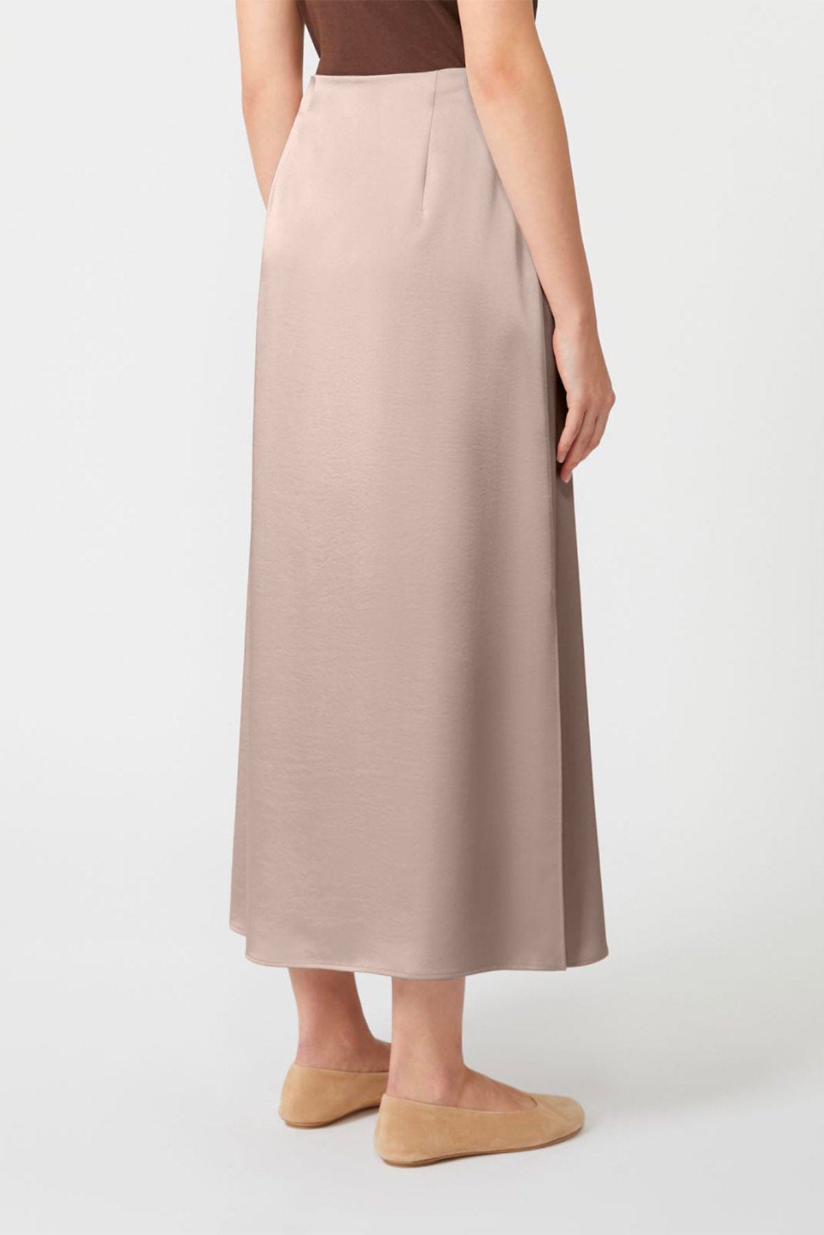 MAXMARA&#39;S BRANDS GONNA  Gonna lunga in raso Weekend Max Mara Angelo