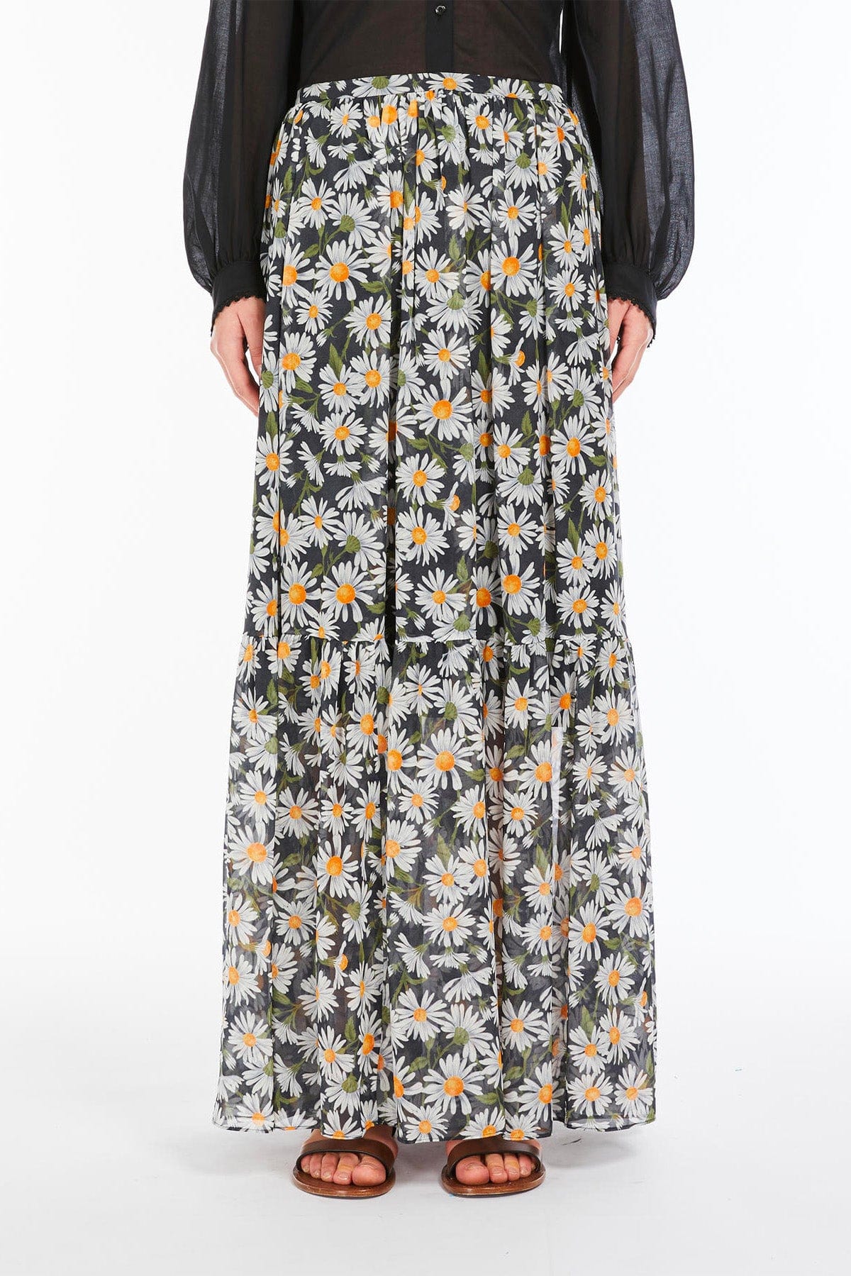 MAXMARA&#39;S BRANDS GONNA  Gonna stampa margherite Max Mara Weekend Artello1234