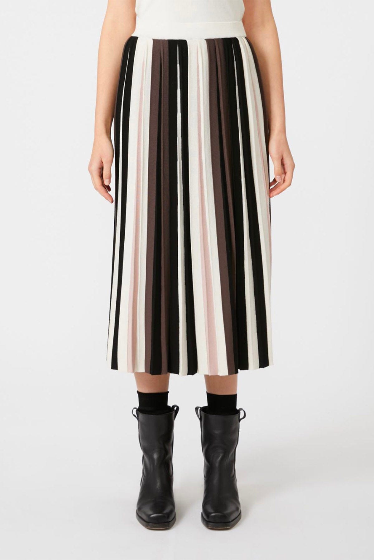 MAXMARA&#39;S BRANDS GONNA IN MAGLIA  Gonna lunga rigata multicolor Weekend Max Mara Pleiadi