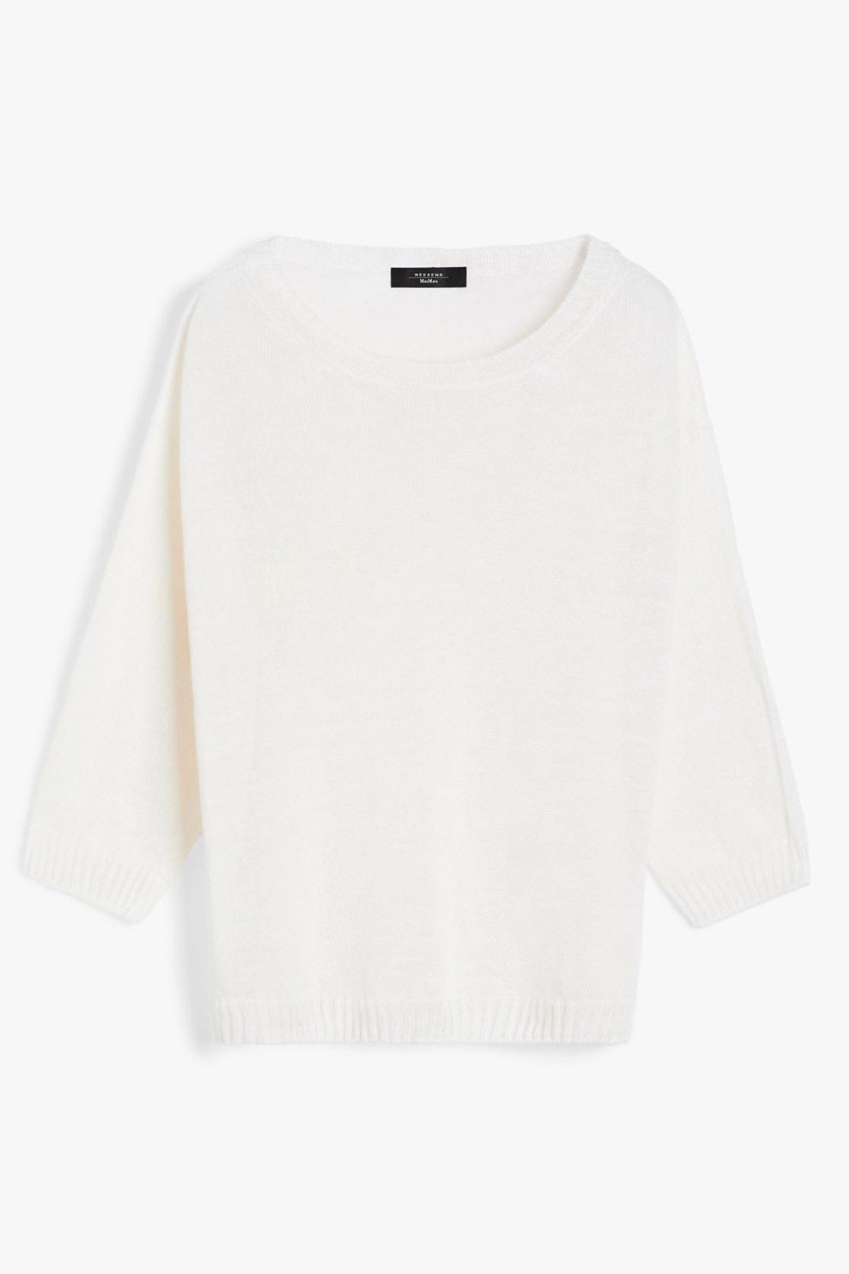 MAXMARA&#39;S BRANDS MAGLIA-CANOTTIERA-TOP  BIANCO / XXS Maglia in lino over donna Weekend Max Mara Selz