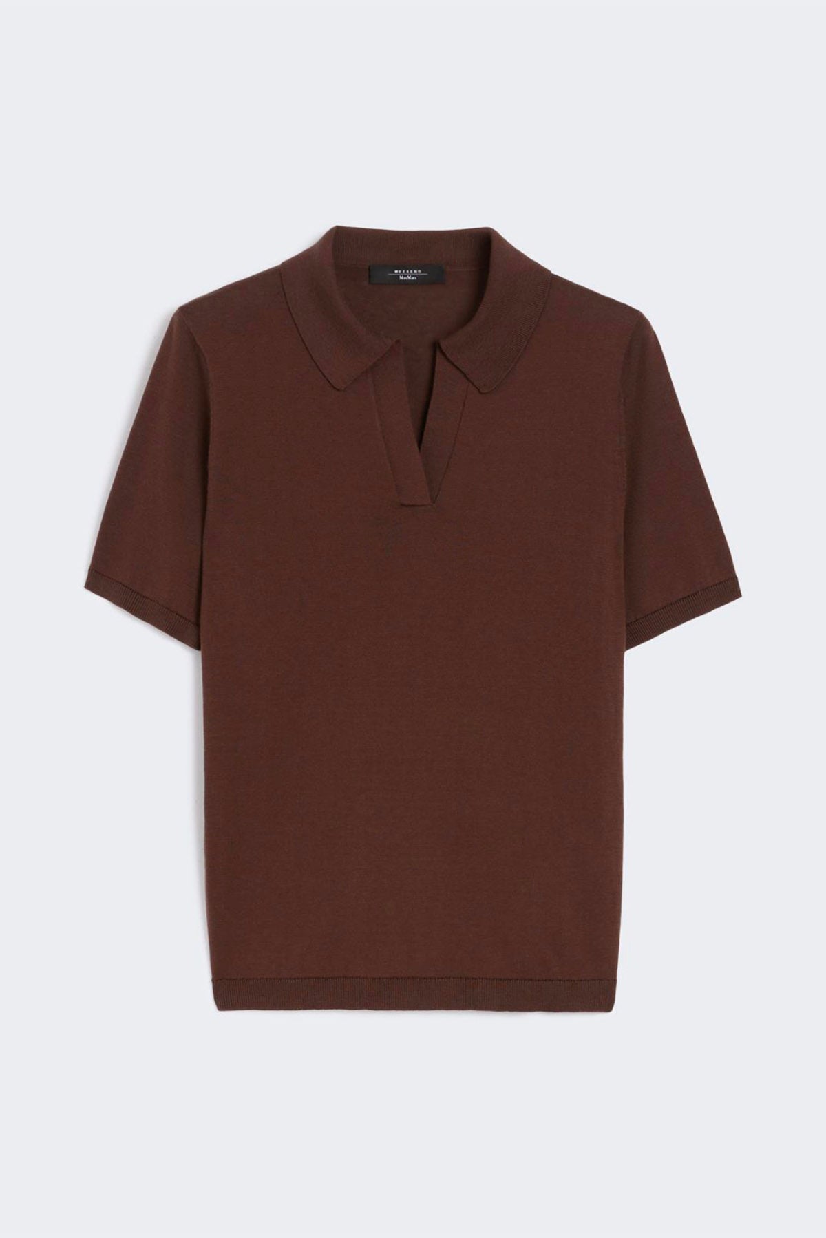 MAXMARA'S BRANDS MAGLIA-CANOTTIERA-TOP  CIOCCOLATO / XXS Polo in cotone e seta Weekend Max Mara Roncolo