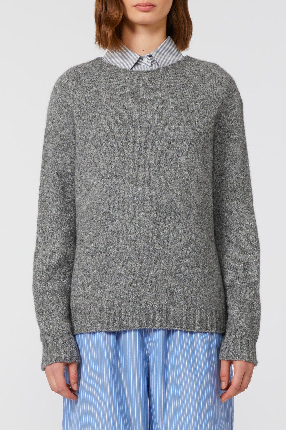 MAXMARA'S BRANDS MAGLIA-CANOTTIERA-TOP  GRIGIO MELANGE / XXS Maglia donna in misto alpaca Weekend Max Mara Ghiacci