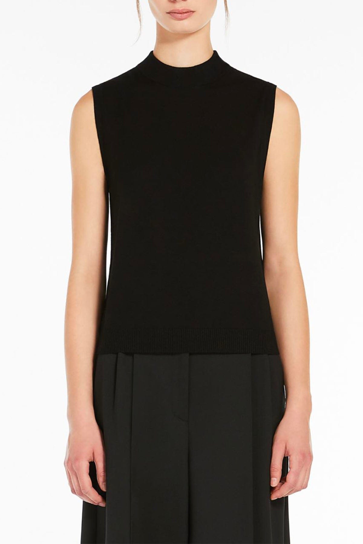 MAXMARA&#39;S BRANDS MAGLIA-CANOTTIERA-TOP  Maglia Nera Donna Max Mara Weekend Belgio