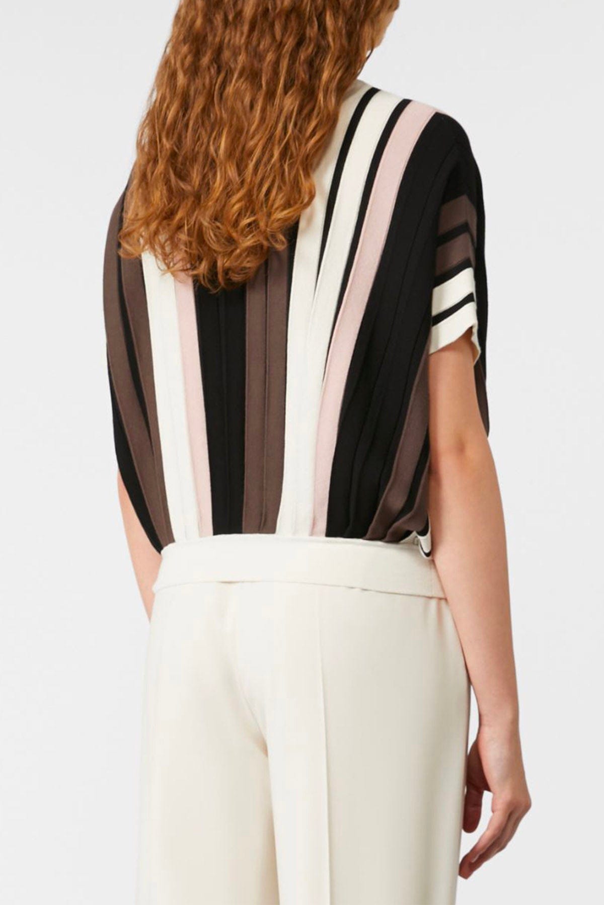 MAXMARA&#39;S BRANDS MAGLIA-CANOTTIERA-TOP  Maglia rigata multicolor donna Weekend Max Mara Pegola