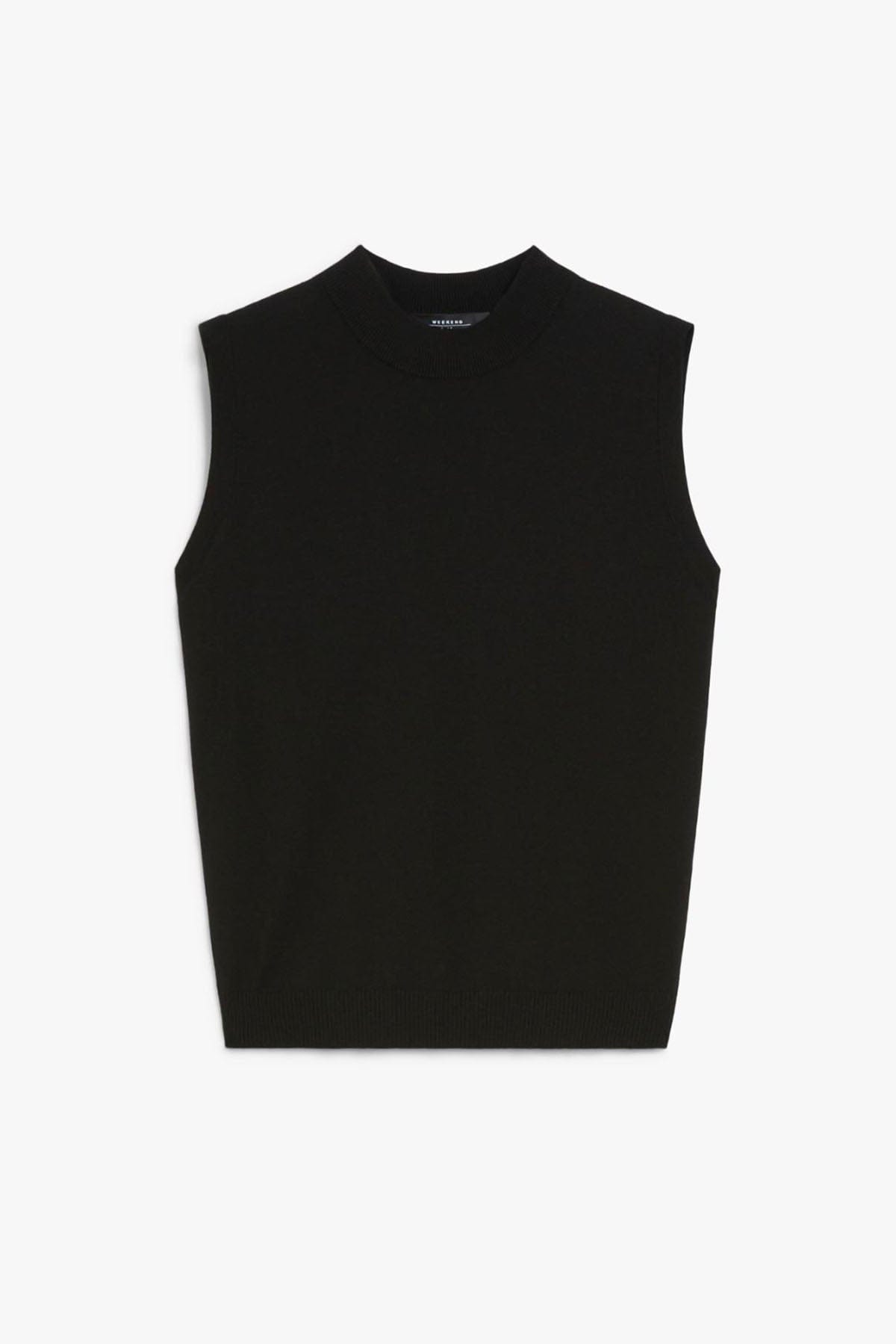MAXMARA&#39;S BRANDS MAGLIA-CANOTTIERA-TOP  NERO / XXS Maglia Nera Donna Max Mara Weekend Belgio