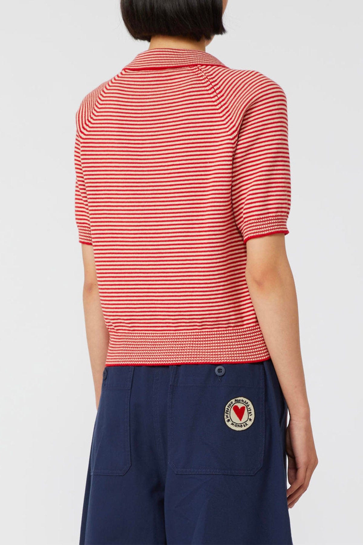 MAXMARA&#39;S BRANDS MAGLIA-CANOTTIERA-TOP  Polo in maglia rigata donna Weekend Max Mara Junior