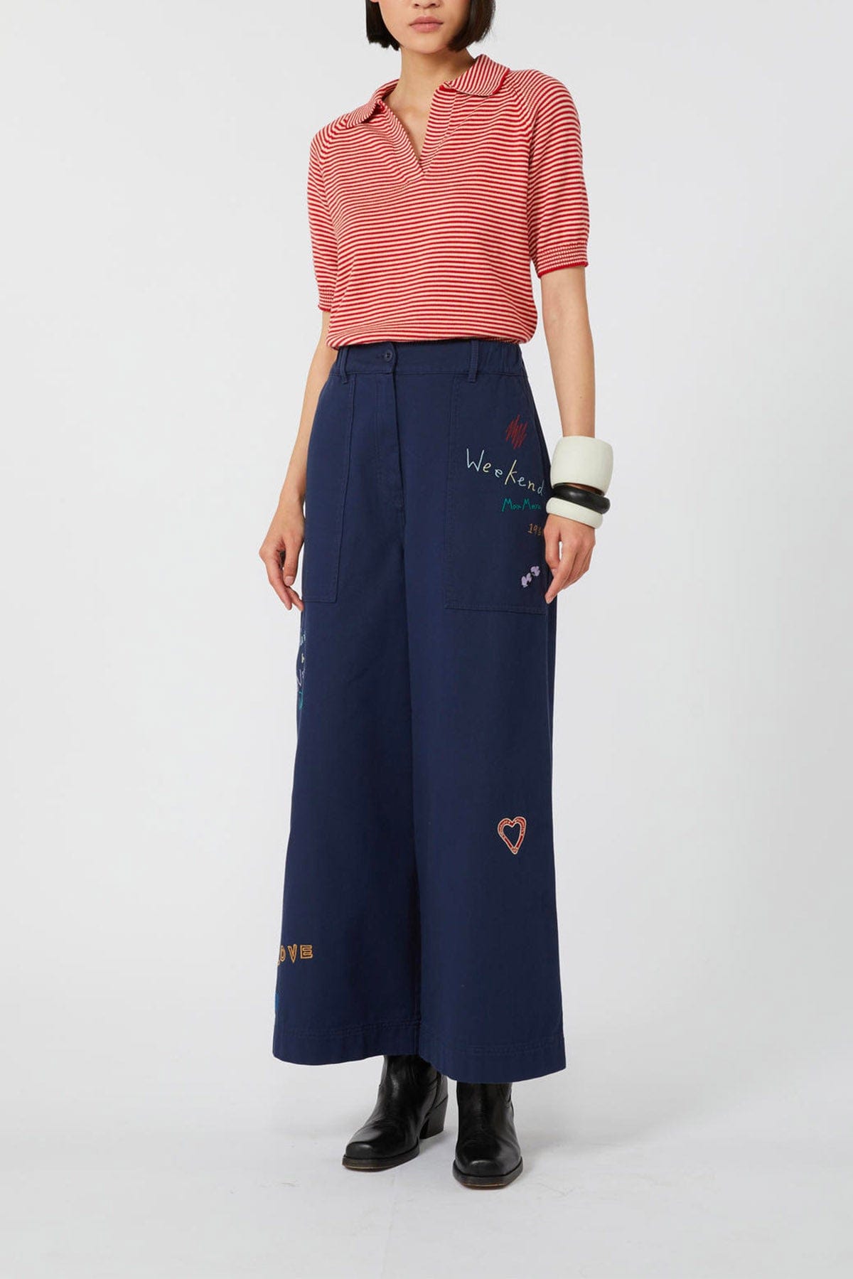 MAXMARA&#39;S BRANDS MAGLIA-CANOTTIERA-TOP  Polo in maglia rigata donna Weekend Max Mara Junior