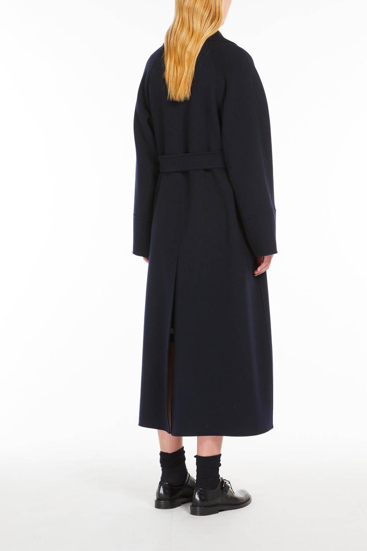 MAXMARA'S BRANDS MANTELLO-MANTELLA  BLU SCURO / 34 Cappotto in Lana 'S Max Mara Malika