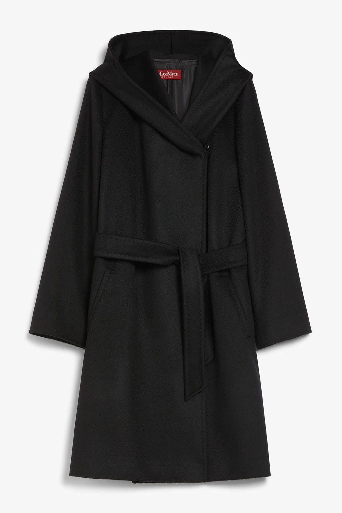 MAXMARA&#39;S BRANDS MANTELLO-MANTELLA  NERO / 34 Cappotto Donna in Lana Max Mara Studio