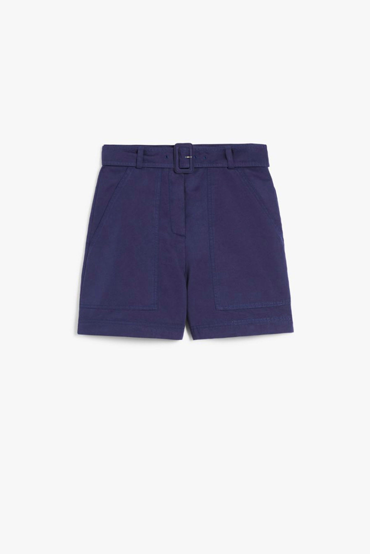 MAXMARA&#39;S BRANDS PANTALONE CORTO  BLU / 34 Shorts in cotone e lino Weekend Max Mara Cirino