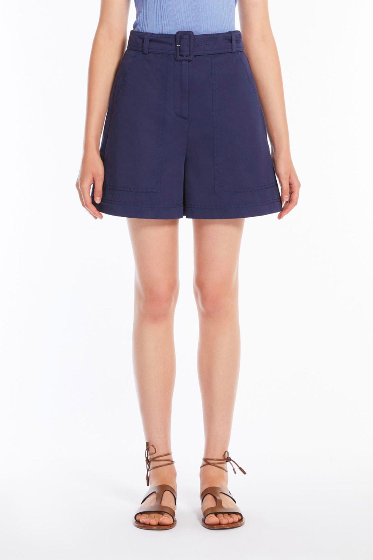 MAXMARA&#39;S BRANDS PANTALONE CORTO  Shorts in cotone e lino Weekend Max Mara Cirino