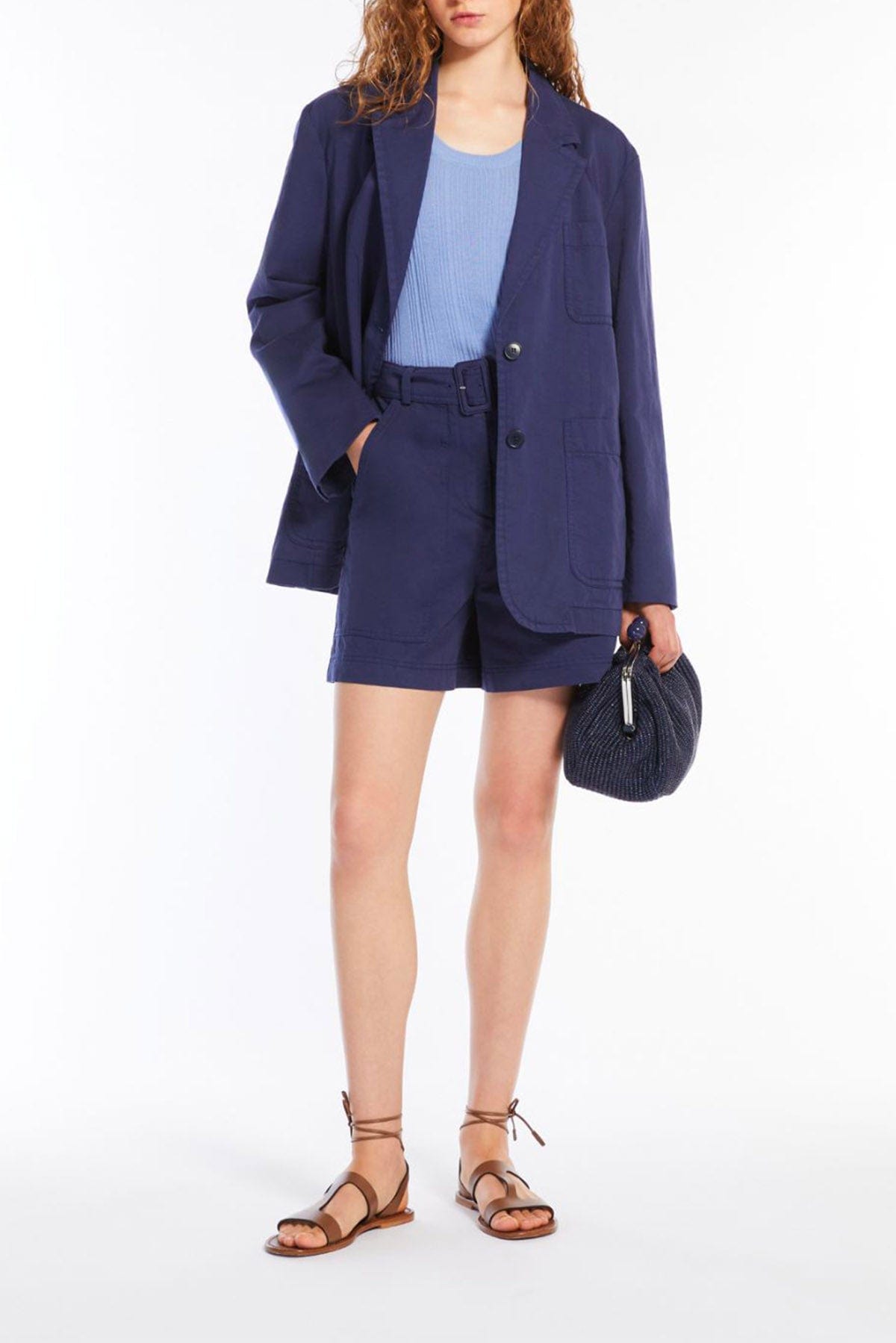 MAXMARA&#39;S BRANDS PANTALONE CORTO  Shorts in cotone e lino Weekend Max Mara Cirino