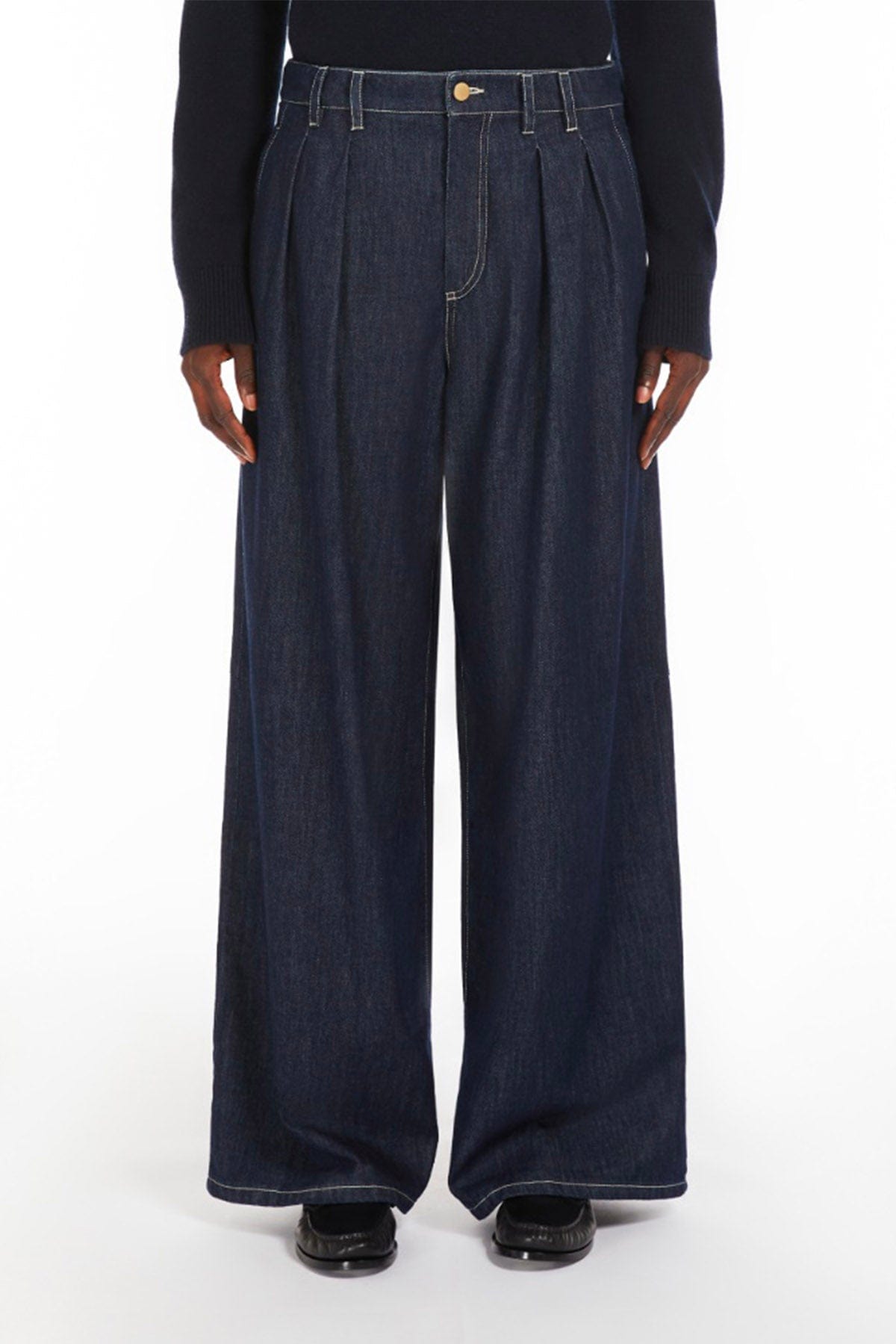MAXMARA'S BRANDS PANTALONE IN DENIM  BLU / 34 Jeans blu donna over 'S Max Mara Priamo