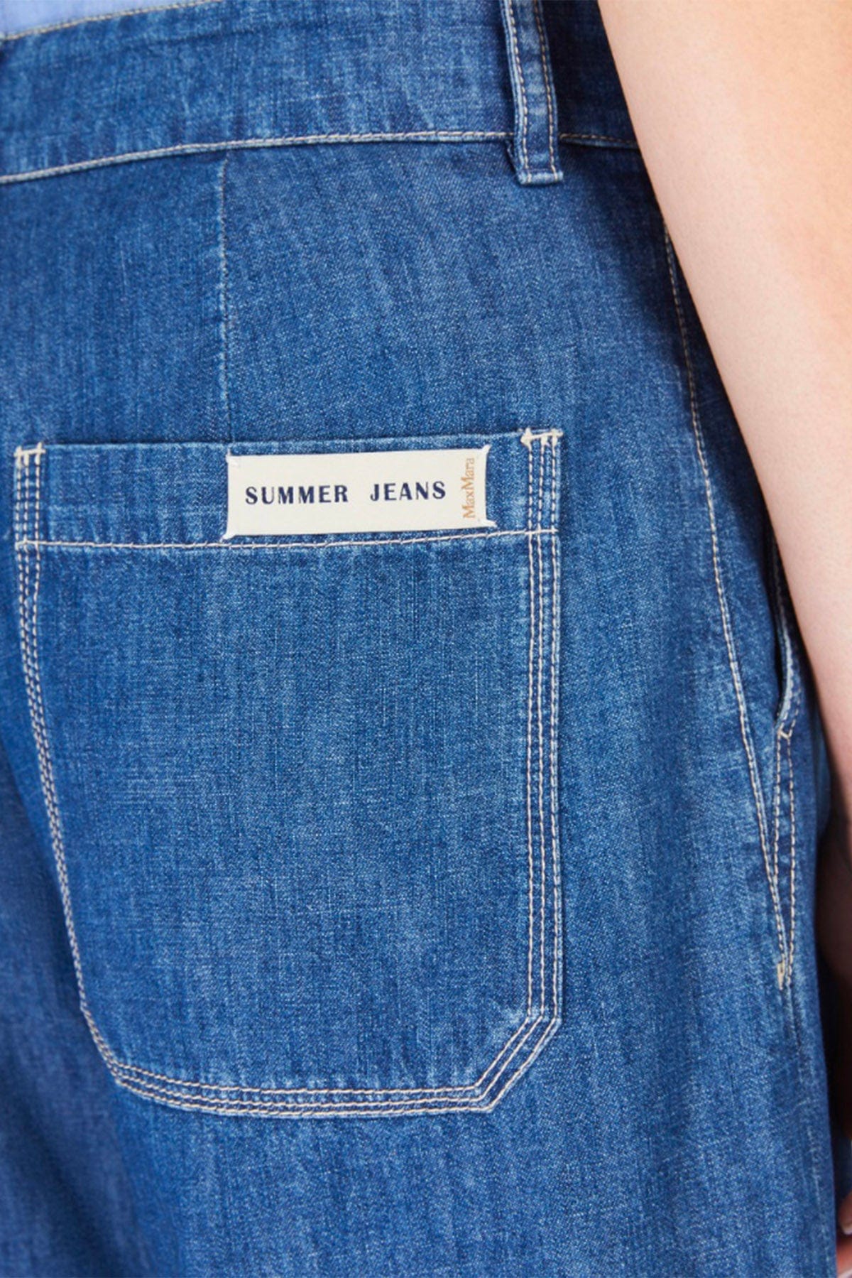 MAXMARA&#39;S BRANDS PANTALONE IN DENIM  Jeans largo donna &#39;S Max Mara Paul