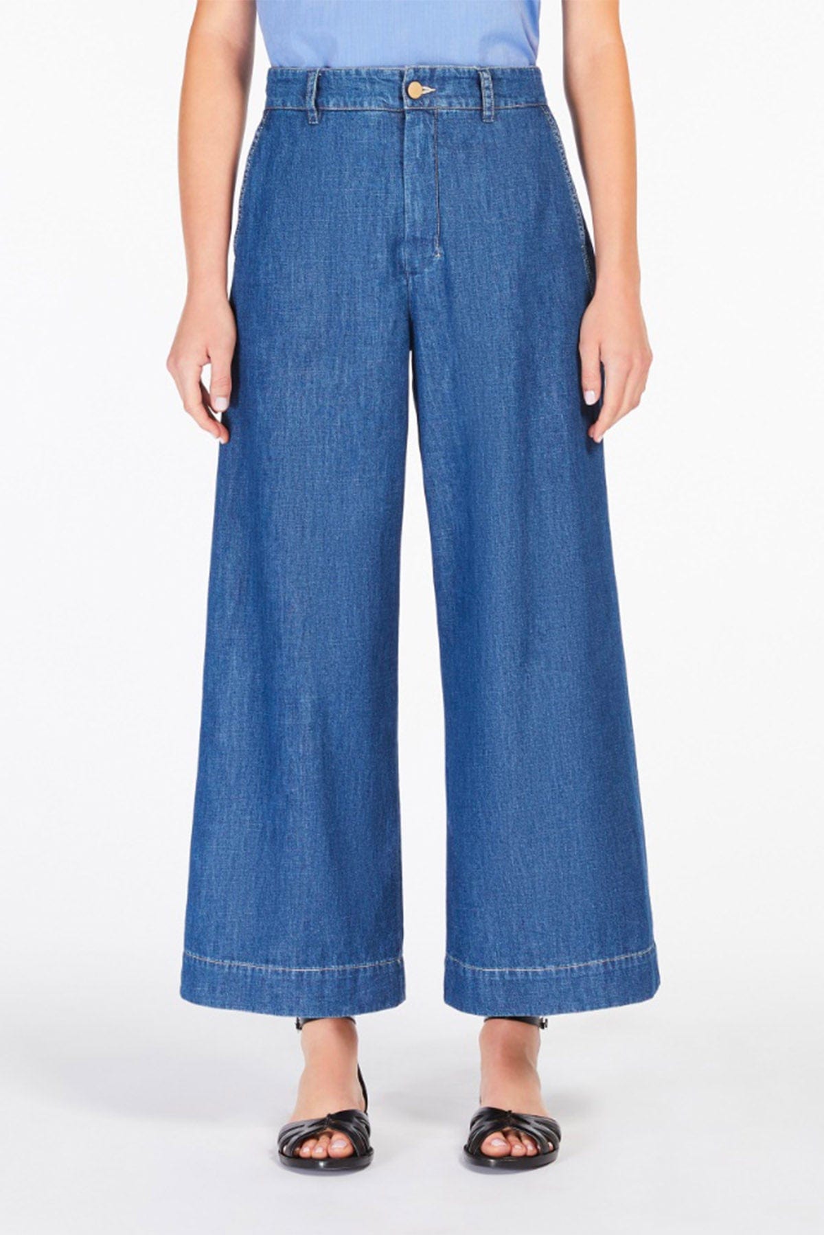 MAXMARA&#39;S BRANDS PANTALONE IN DENIM  Jeans largo donna &#39;S Max Mara Paul