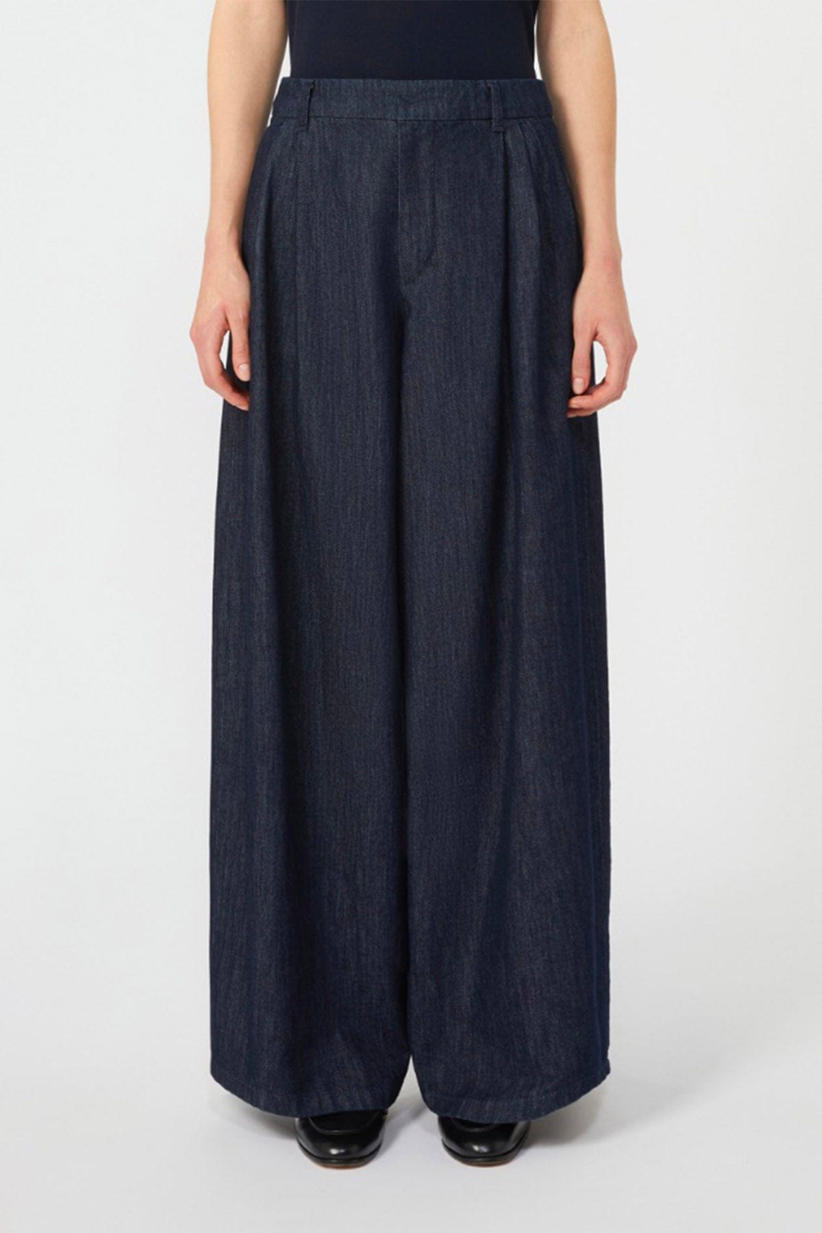 MAXMARA&#39;S BRANDS PANTALONE IN DENIM  Pantalone in denim over donna &#39;S Max Mara Luis